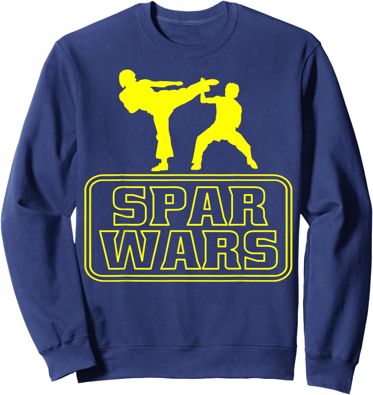 Spar Wars Martial Arts Cool Taekwondo Funny Shirt Sweatshirt - Sweatshirt | Navy