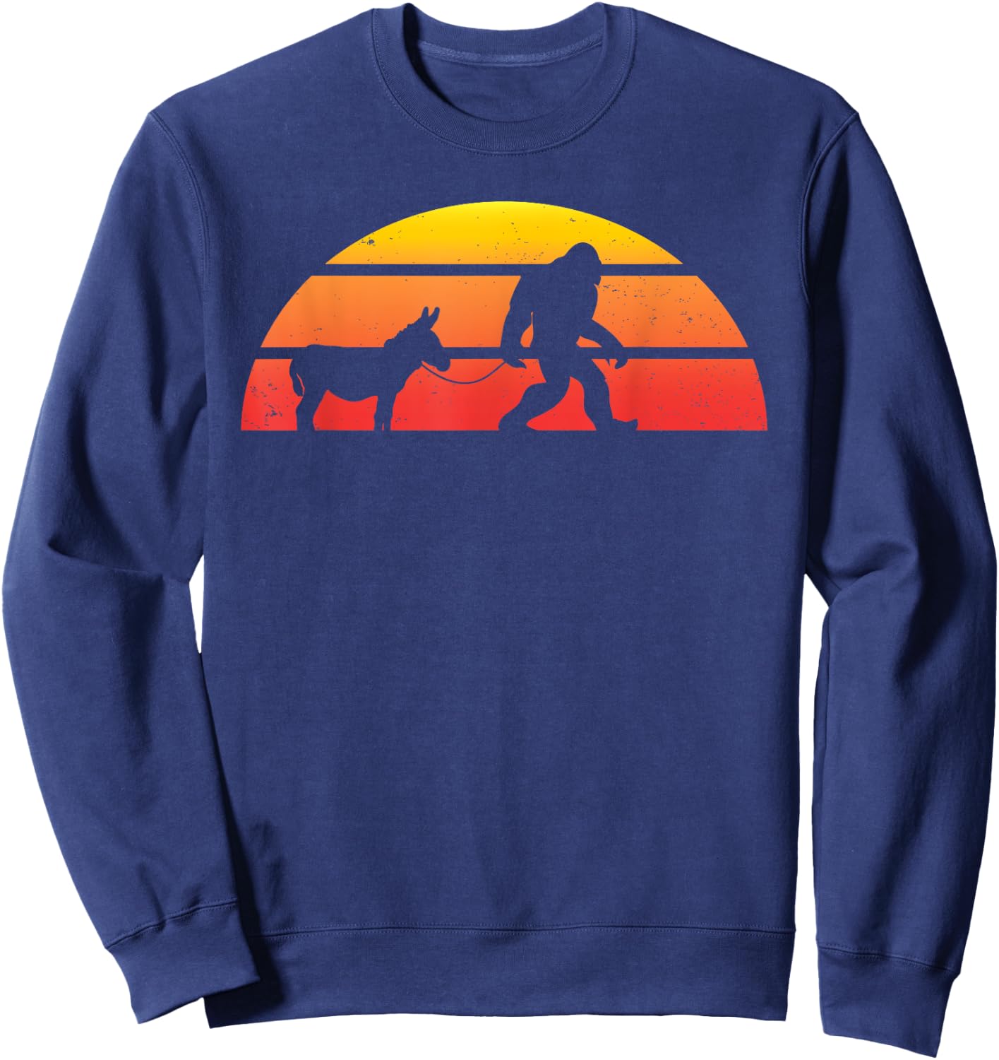 Bigfoot Donkey Outfit Clothes Stuff Lover Sasquatch Gift Men Sweatshirt - Sweatshirt | Navy