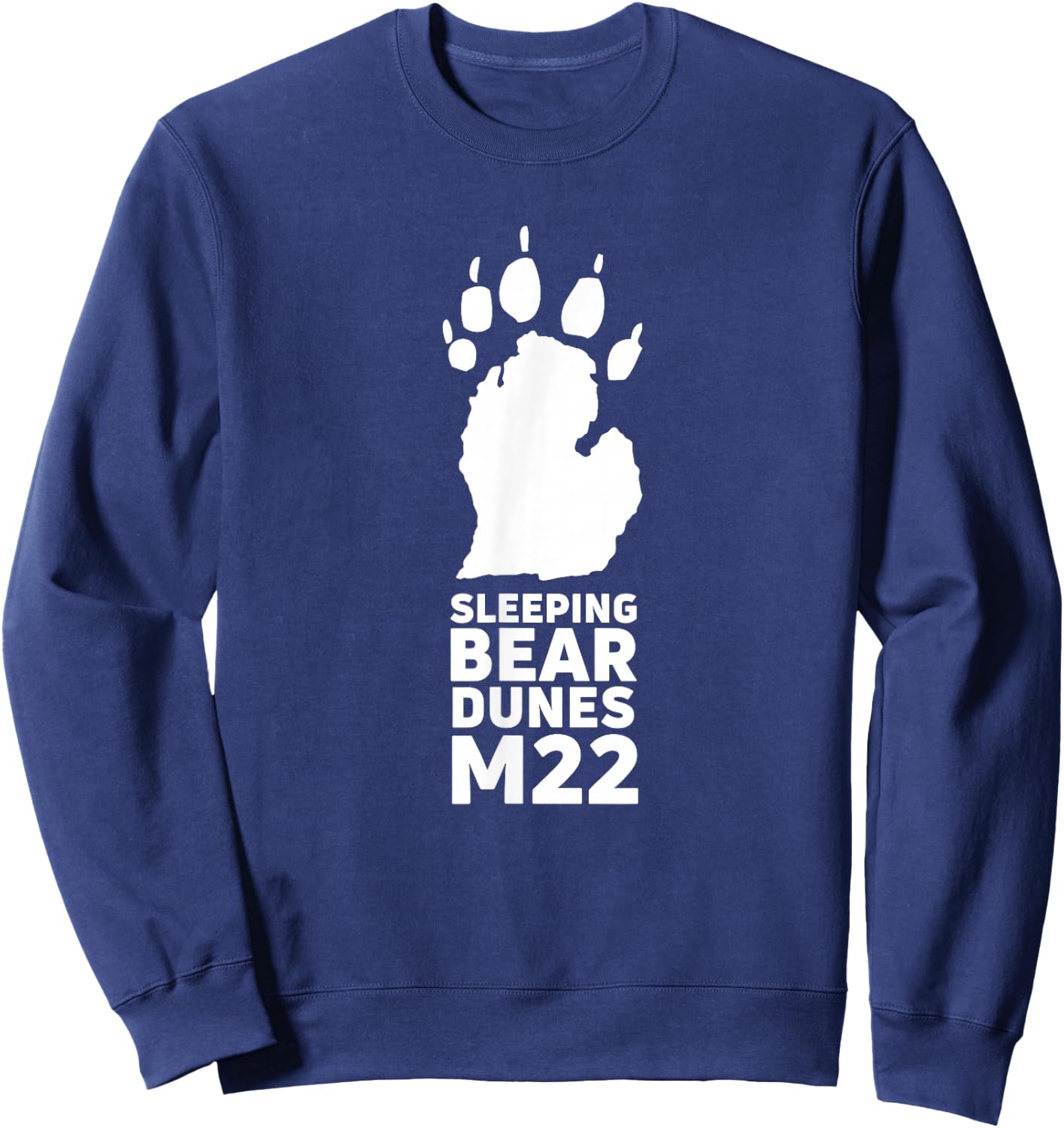 Michigan Sleeping Bear Dunes Shirt Great Lakes Vacation Gift Sweatshirt - Sweatshirt | Navy