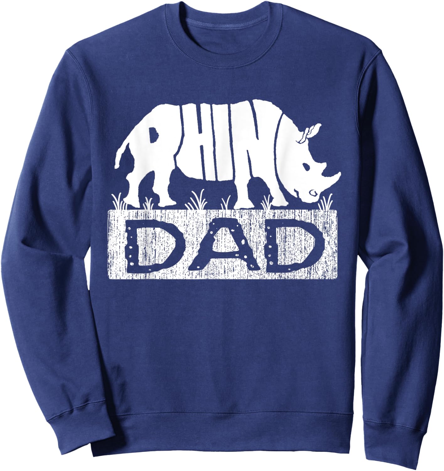 Rhino Dad Funny Rhinos Chubby Unicorns shirts Gifts Sweatshirt - Sweatshirt | Navy