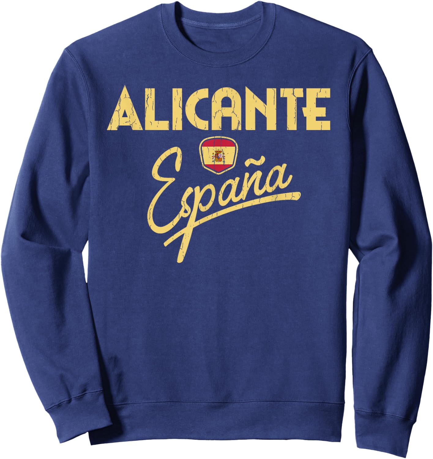 Alicante Spain - Spanish Flag Alicante Espana Sweatshirt - Sweatshirt | Navy