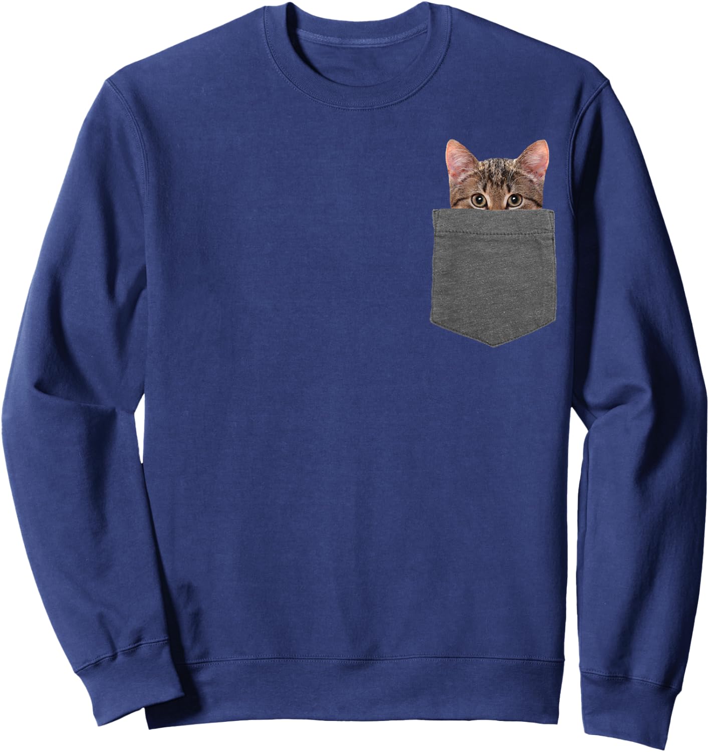 Kitty in Your Pocket Cat Shirt Women Kids Sweatshirt - Sweatshirt | Navy