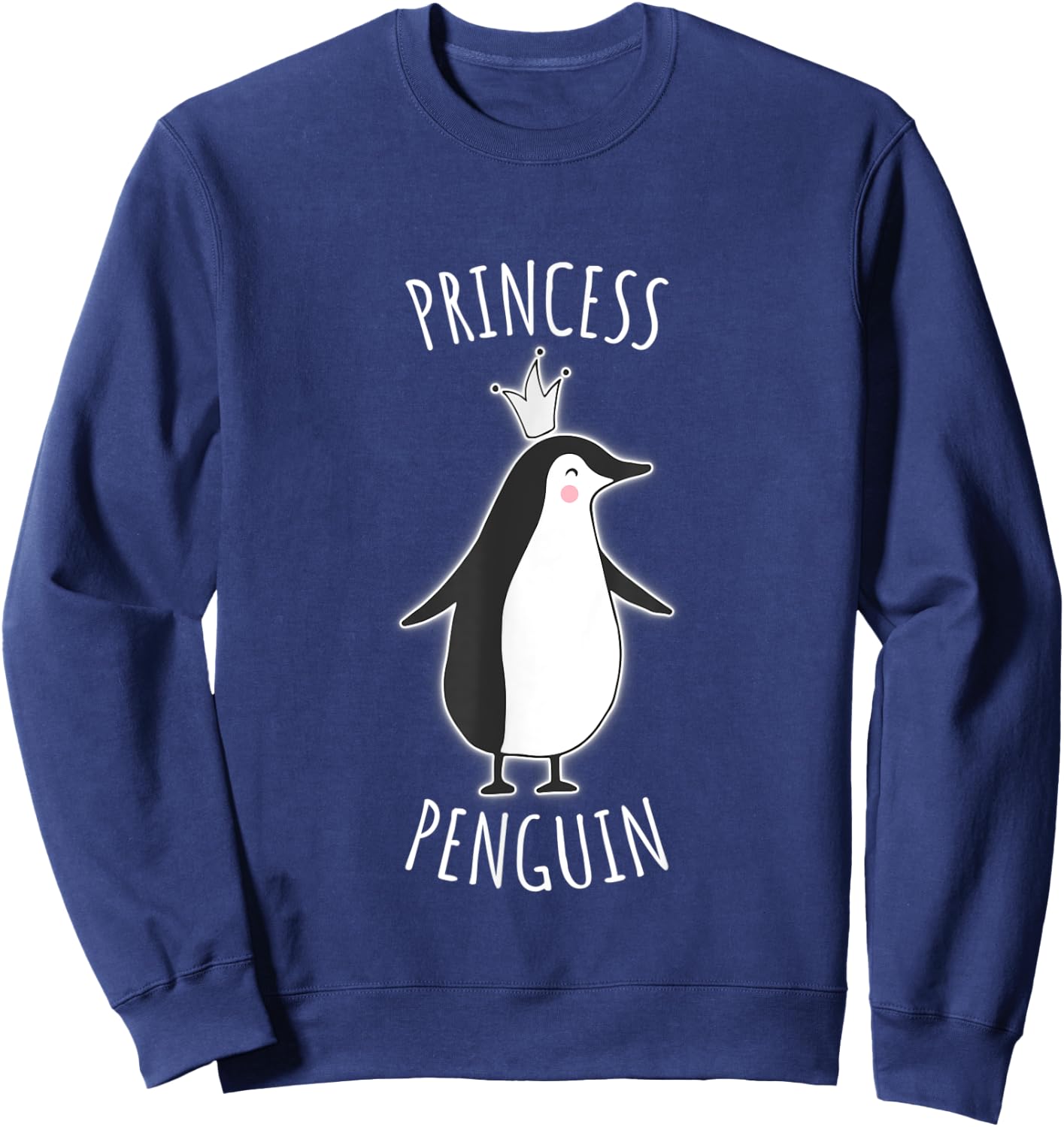 Cute Penguin Princess T Shirt Gift Boys Girls Kids Sweatshirt - Sweatshirt | Navy
