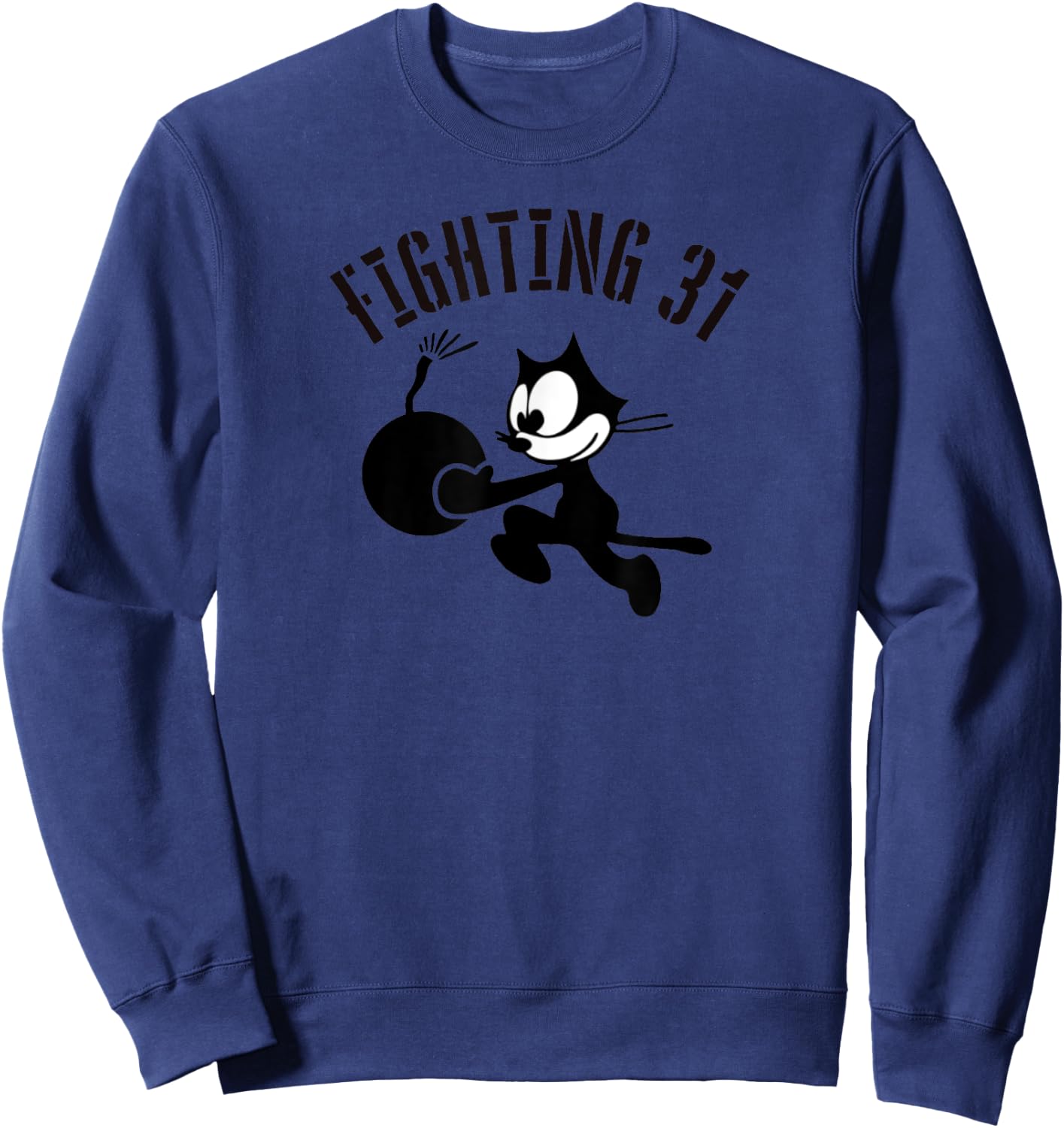 WW2 VFA-31 Tomcatters Squadron Gift Patch Sweatshirt - Sweatshirt | Navy