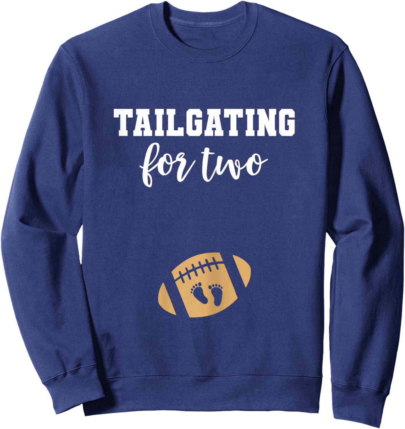 Football Pregnancy Announcement Fall Baby Reveal Sweatshirt - Sweatshirt | Navy