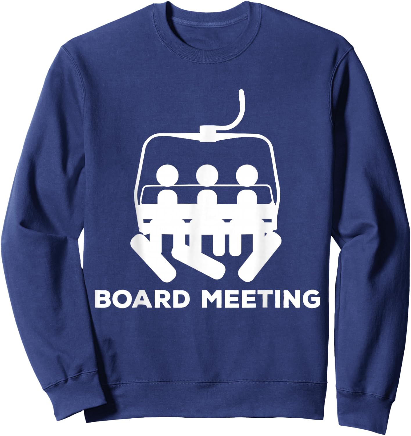 Snowboard Meeting Gift - Snowboarding Holiday Skiing Sweatshirt - Sweatshirt | Navy