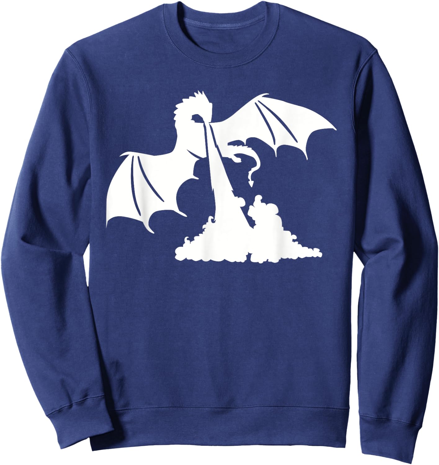 Dragon breath fire Sweatshirt - Sweatshirt | Navy