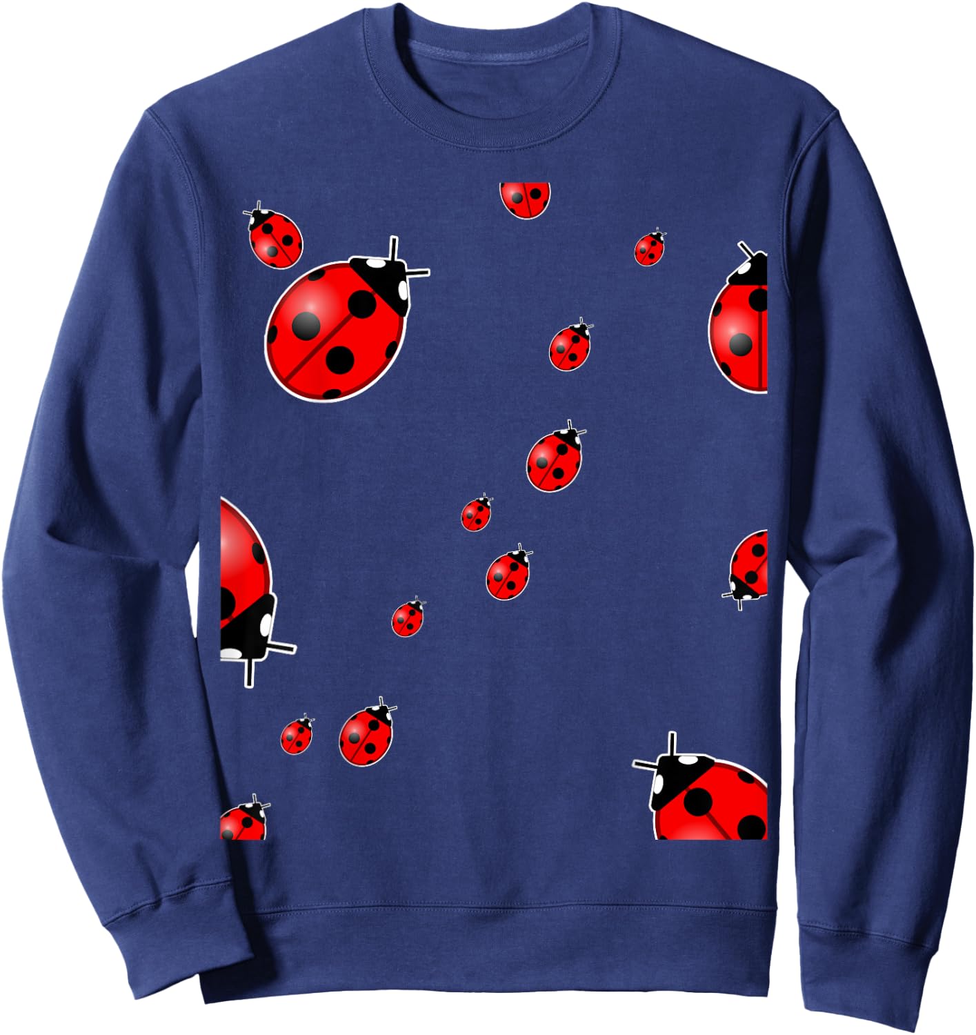 Ladybird Cute Ladybugs Bugs Lover Gift Sweatshirt - Sweatshirt | Navy