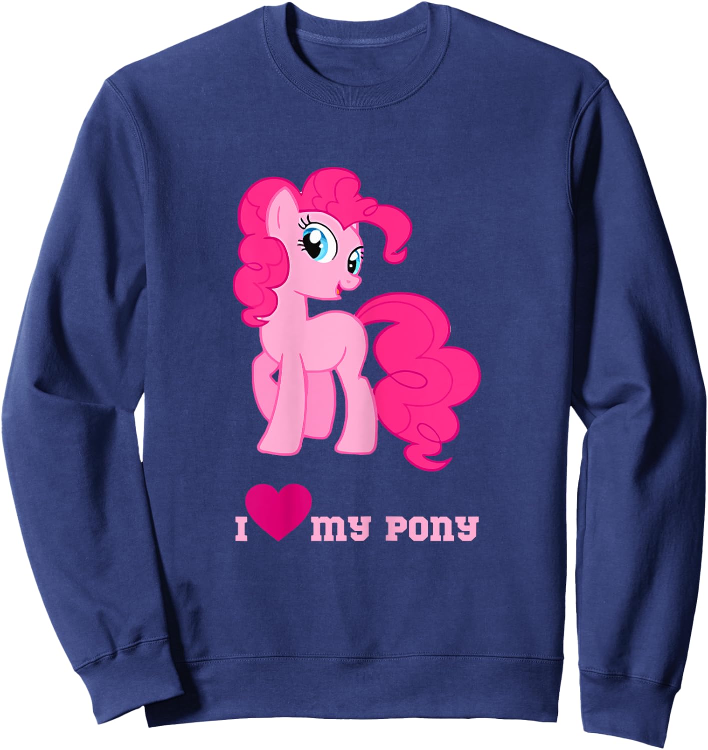 I love my cute little pony Fantasy pet Sweatshirt - Sweatshirt | Navy