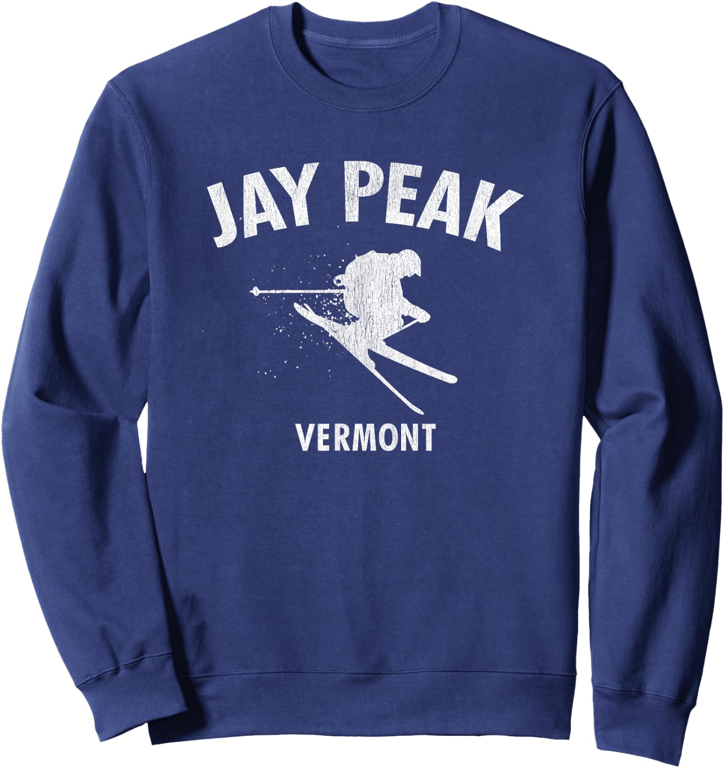 Jay Peak Skiing Vermont Ski Sweatshirt - Sweatshirt | Navy