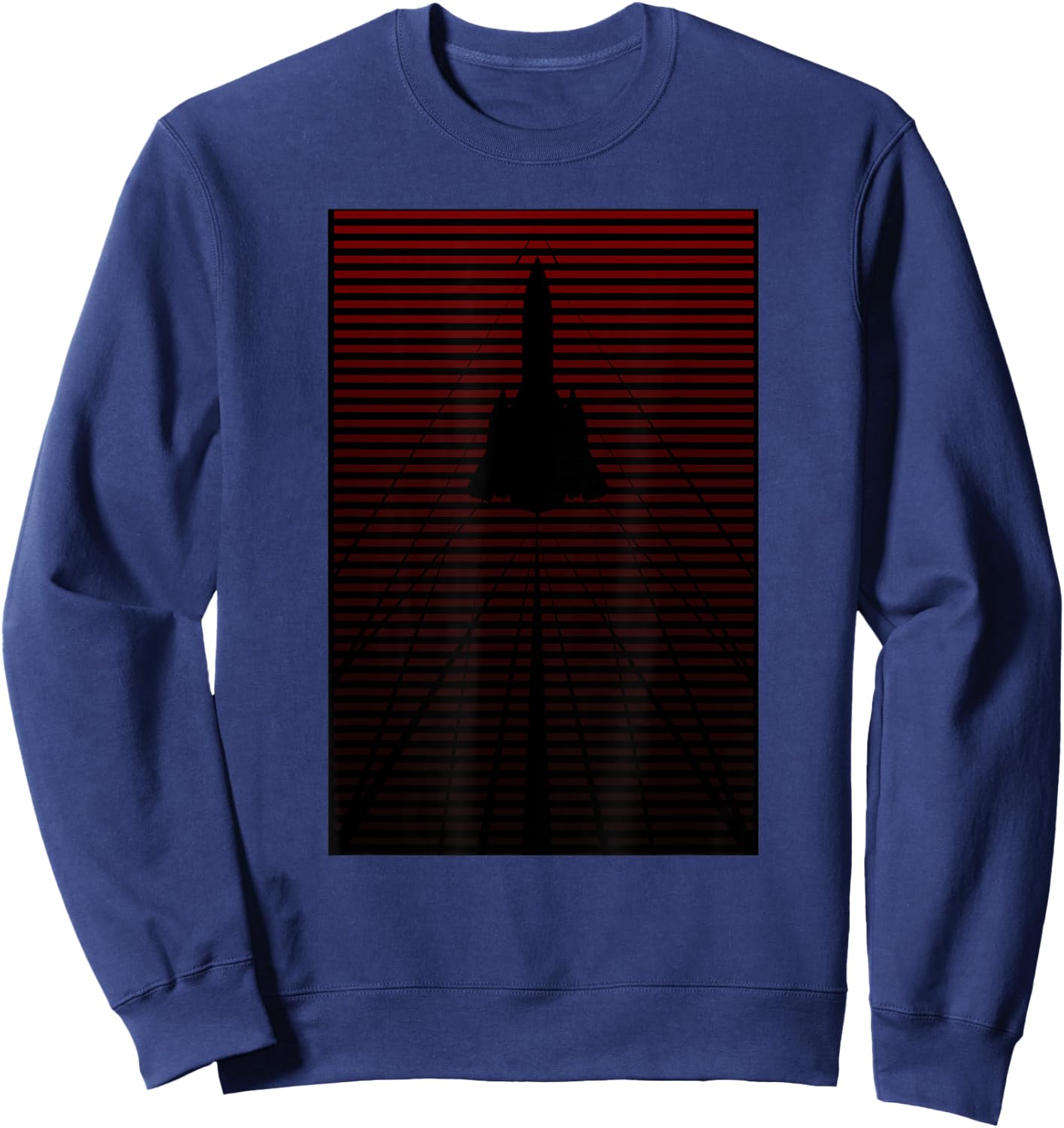 SHOCKWAVES SR-71 Blackbird OXCART Fade to Red Sweatshirt - Sweatshirt | Navy