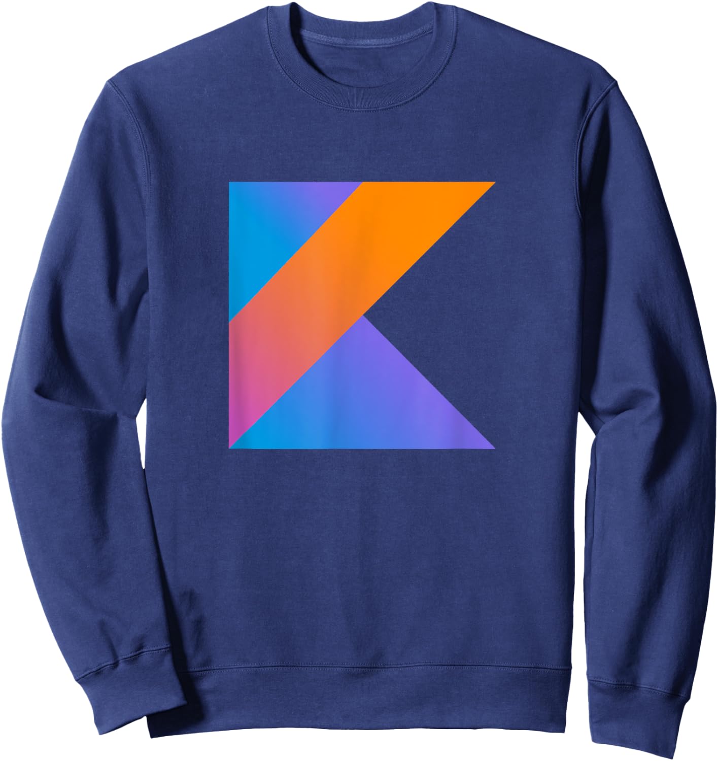 Kotlin Programming Language Logo for Kotlin Programmers Gift Sweatshirt - Sweatshirt | Navy