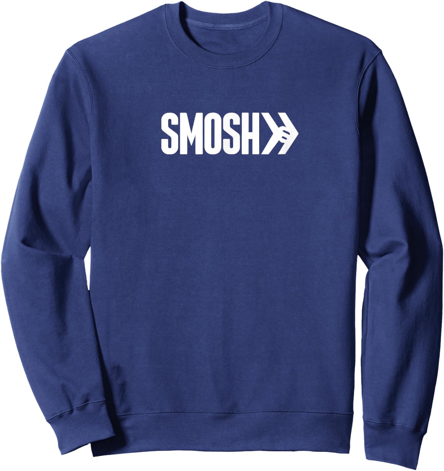 Official Smosh Logo - White Logo Sweatshirt - Sweatshirt | Navy