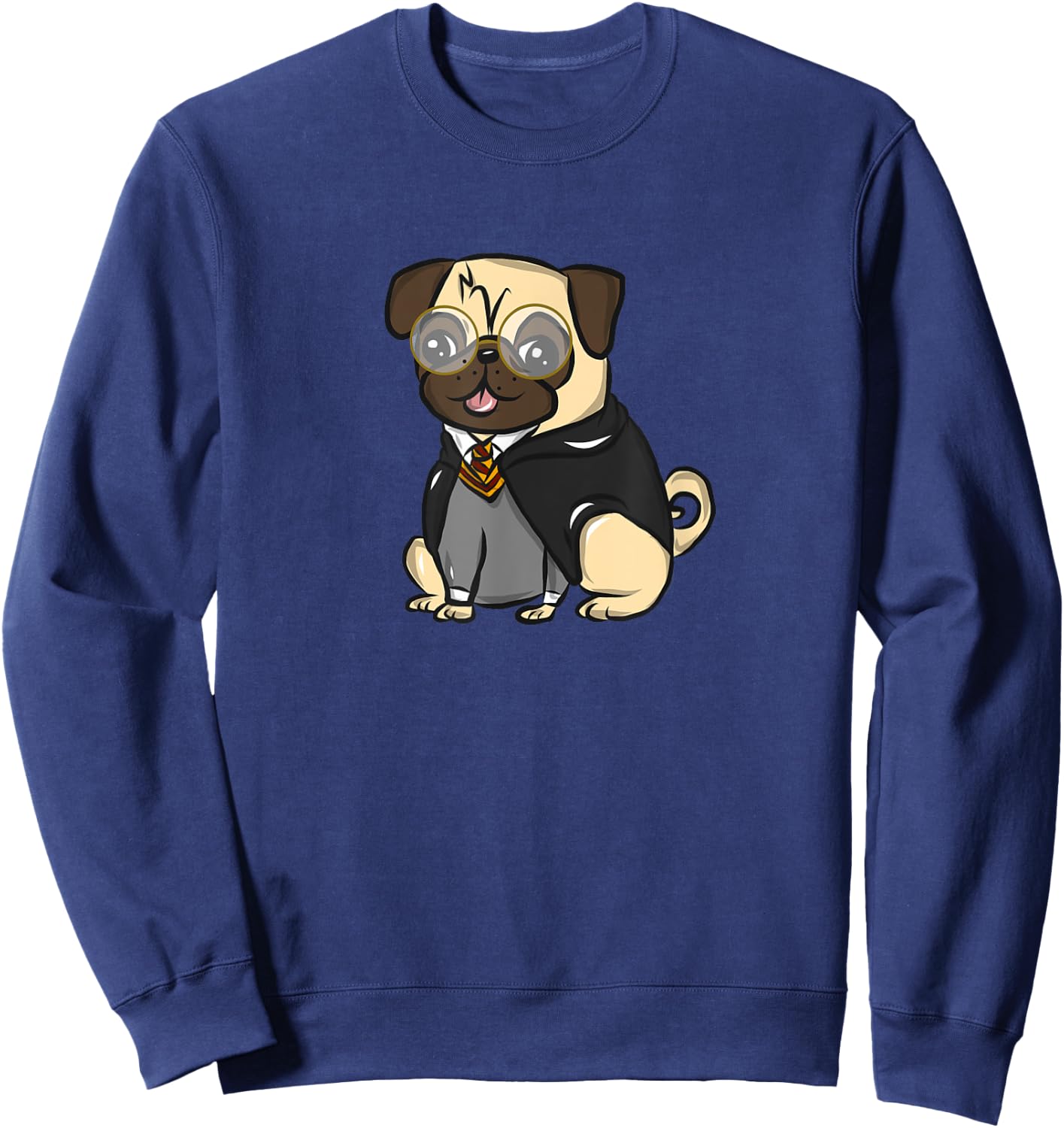 Pug Wizard Sweatshirt - Sweatshirt | Navy