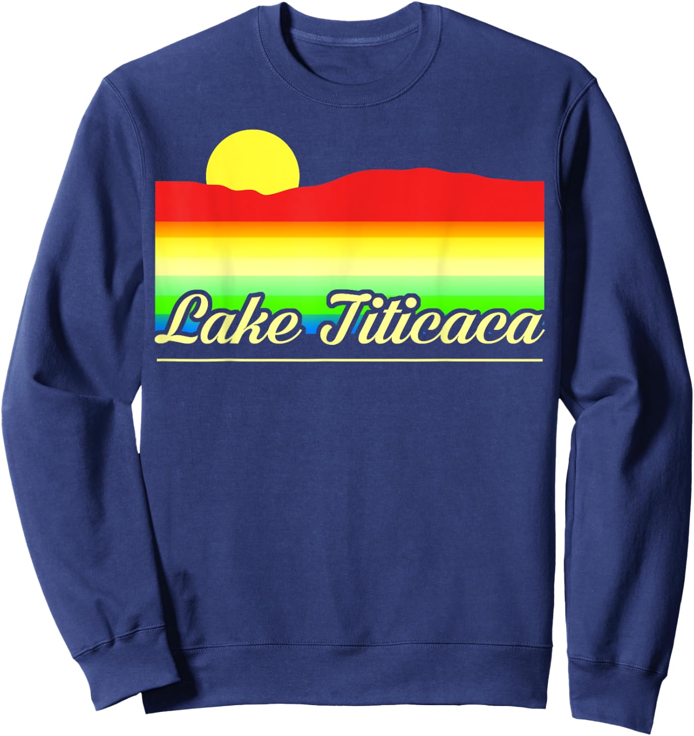 Lake Titicaca Funny Sweatshirt - Sweatshirt | Navy