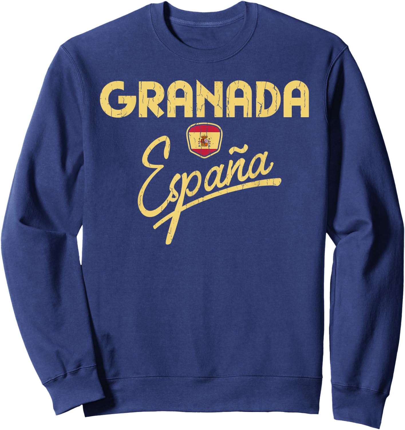 Granada Spain - Spanish Flag Granada Espana Sweatshirt - Sweatshirt | Navy