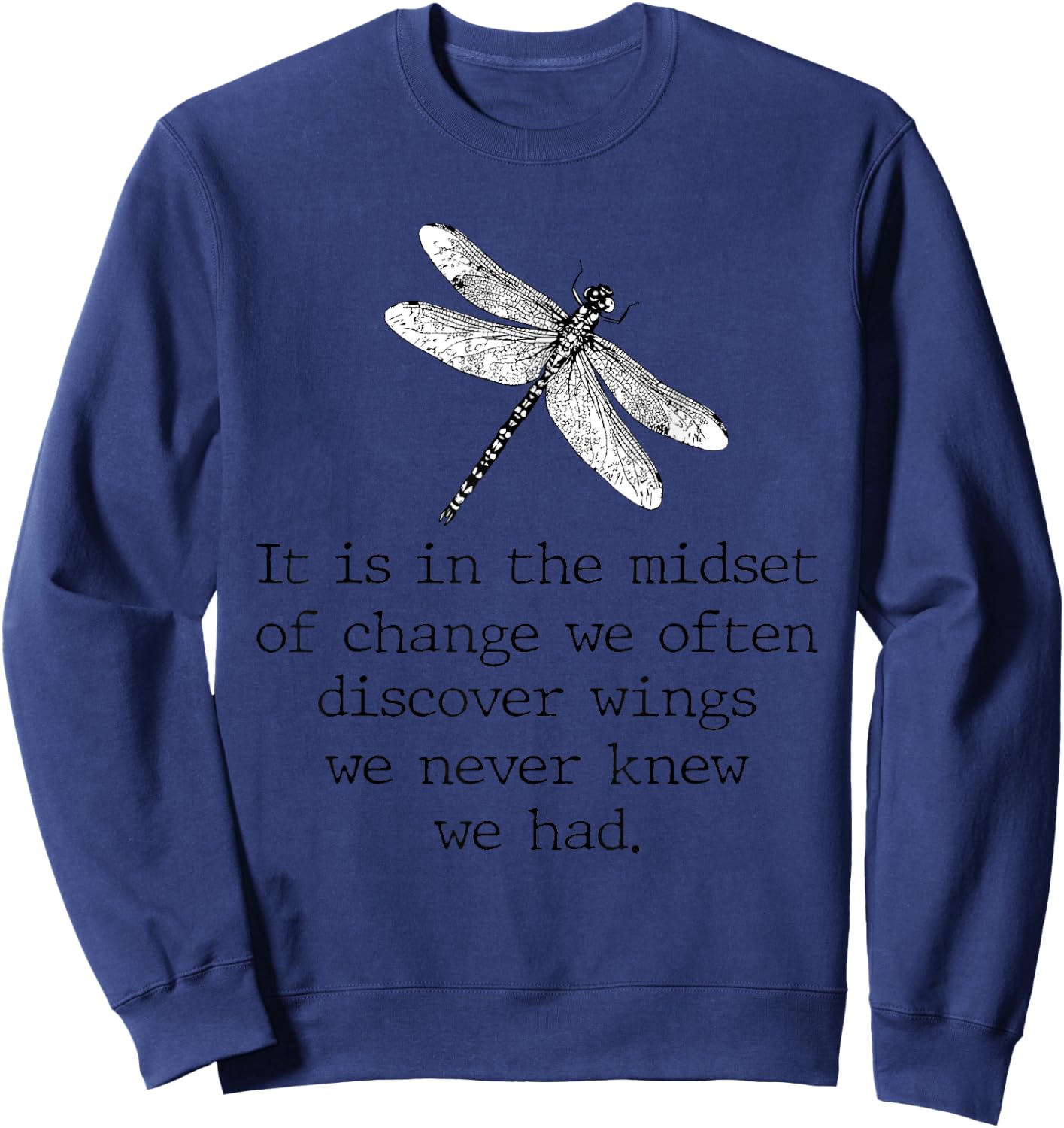 Dragonfly shirt spiritual faith dragonflies lovers Sweatshirt - Sweatshirt | Navy