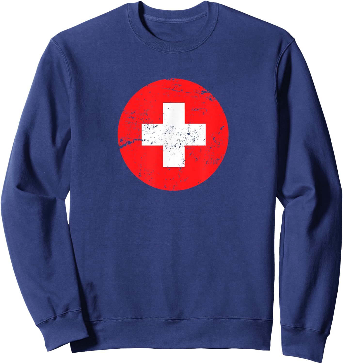 Medical Nurse Doctor Costume Uniform Red Cross Vintage Retro Sweatshirt - Sweatshirt | Navy
