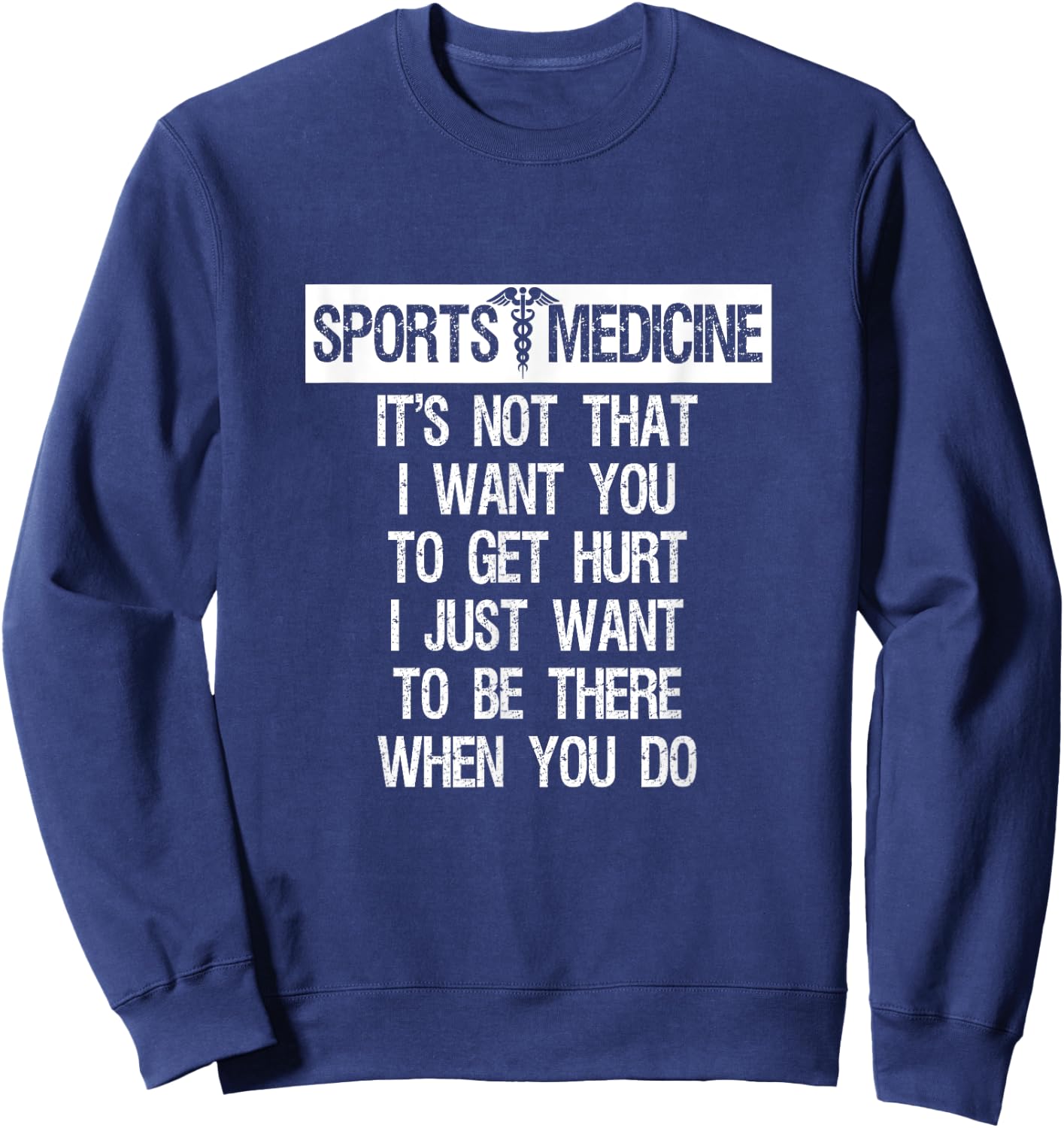 Sports Medicine Graphic Funny Sweatshirt - Sweatshirt | Navy