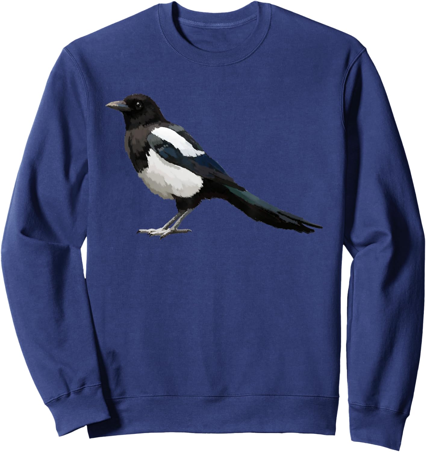 Eurasian Magpie Bird T Shirt Sweatshirt - Sweatshirt | Navy