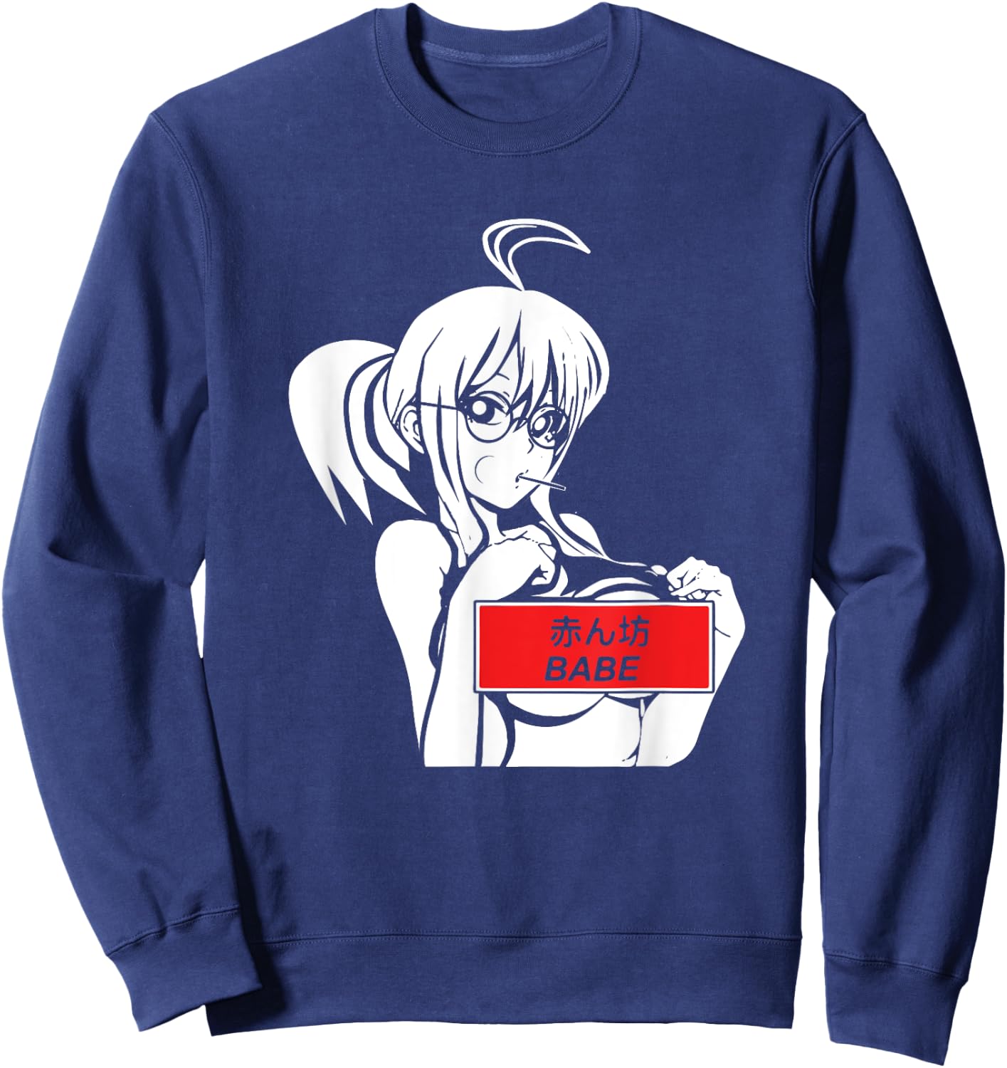 Kawaii Anime Manga Babe Sexy Cosplay Gifts Sweatshirt - Sweatshirt | Navy