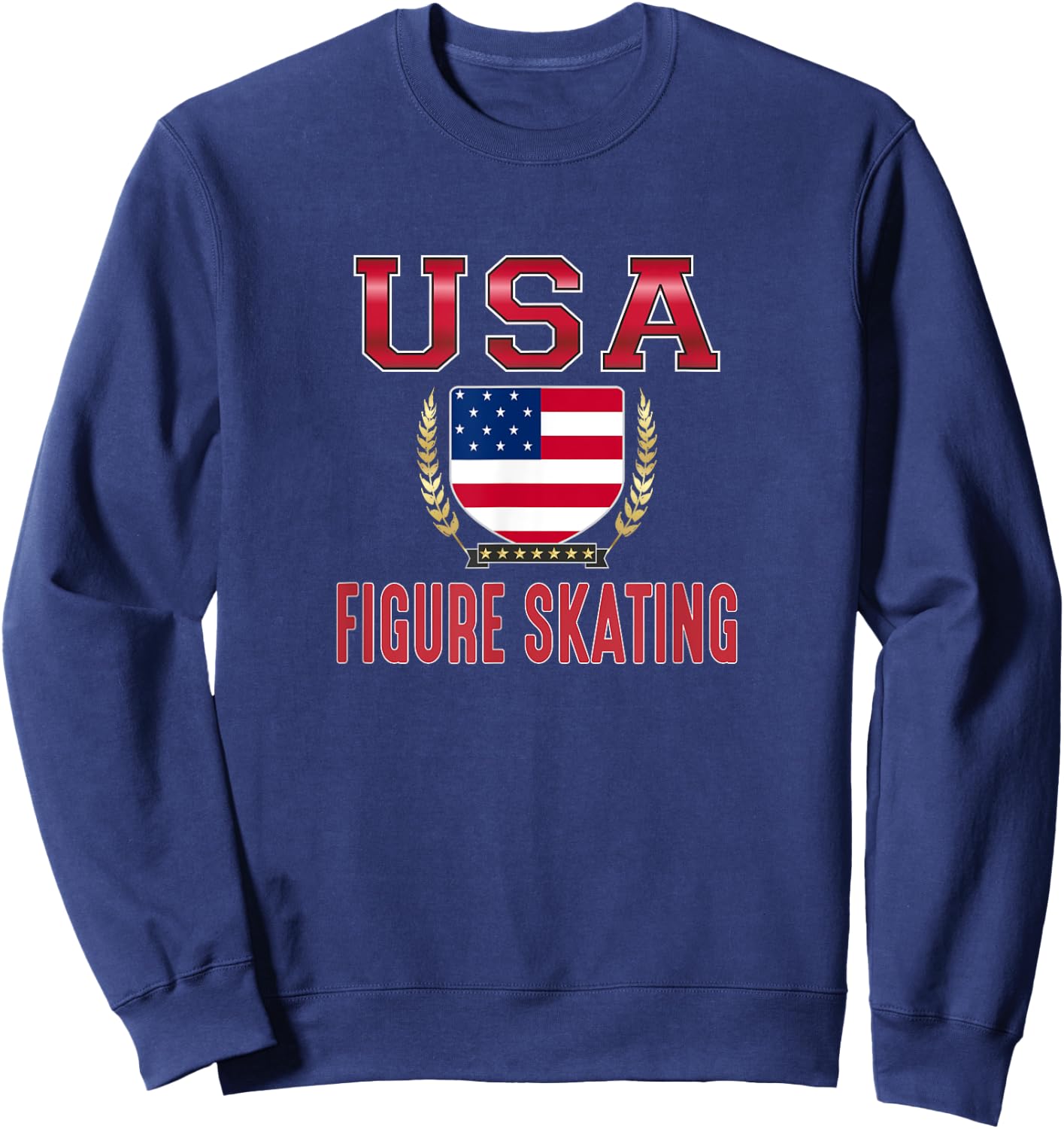 USA Figure Skating Sweatshirt - Sweatshirt | Navy
