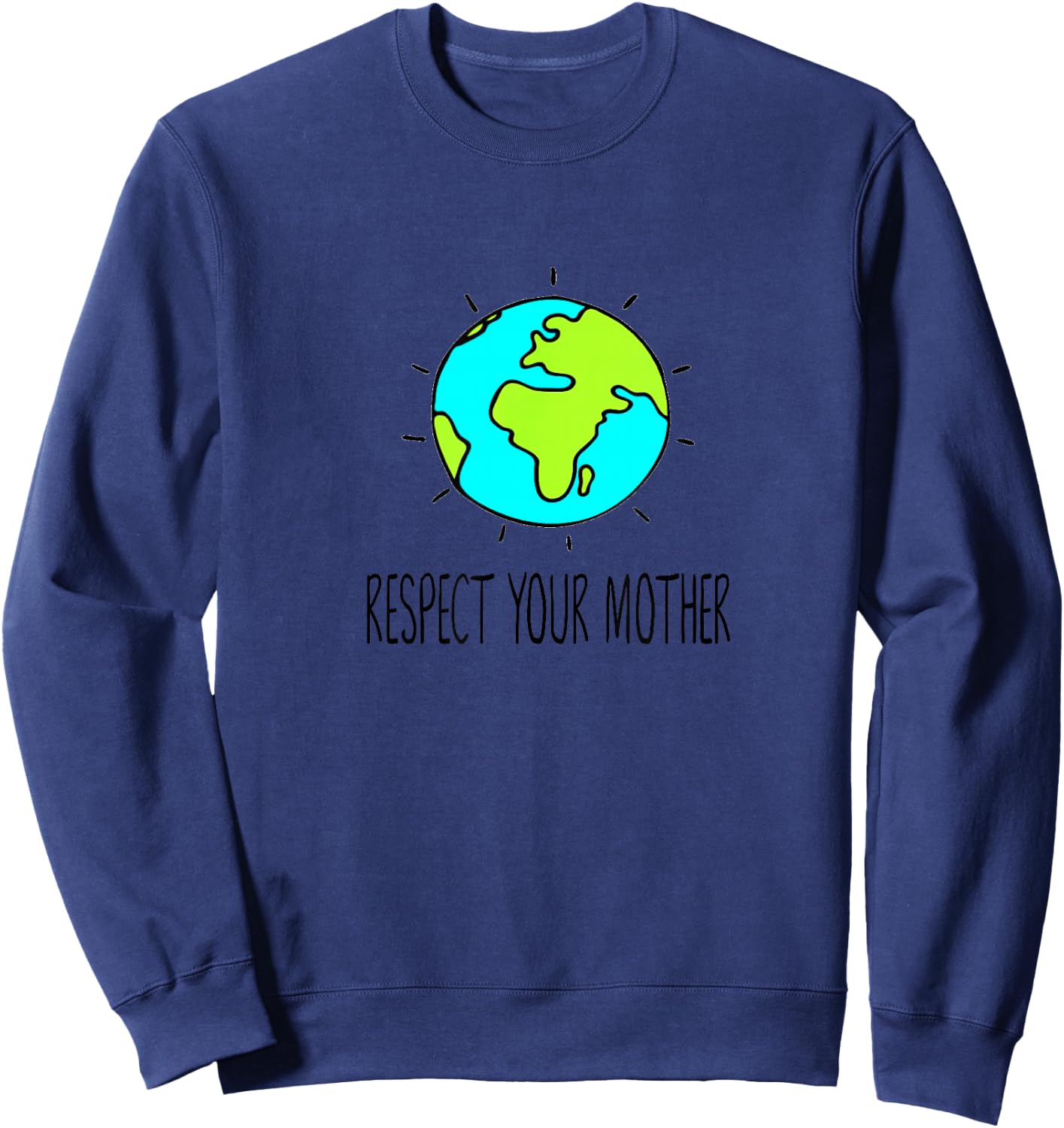 Respect your Mother Kid's , Mother Earth Shirt Sweatshirt - Sweatshirt | Navy