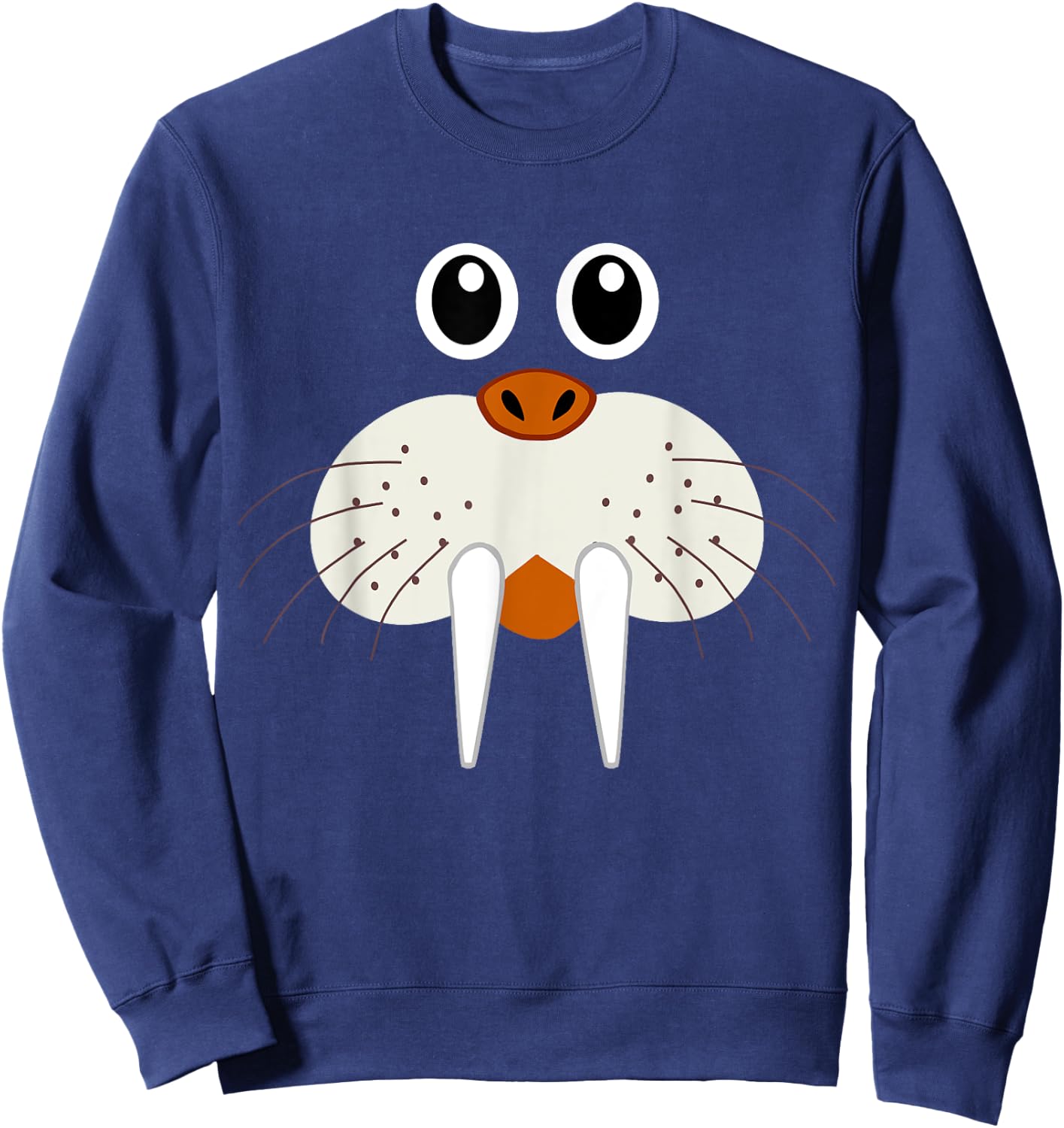 Cute Walrus Animal Costume - Funny Halloween Sweatshirt - Sweatshirt | Navy