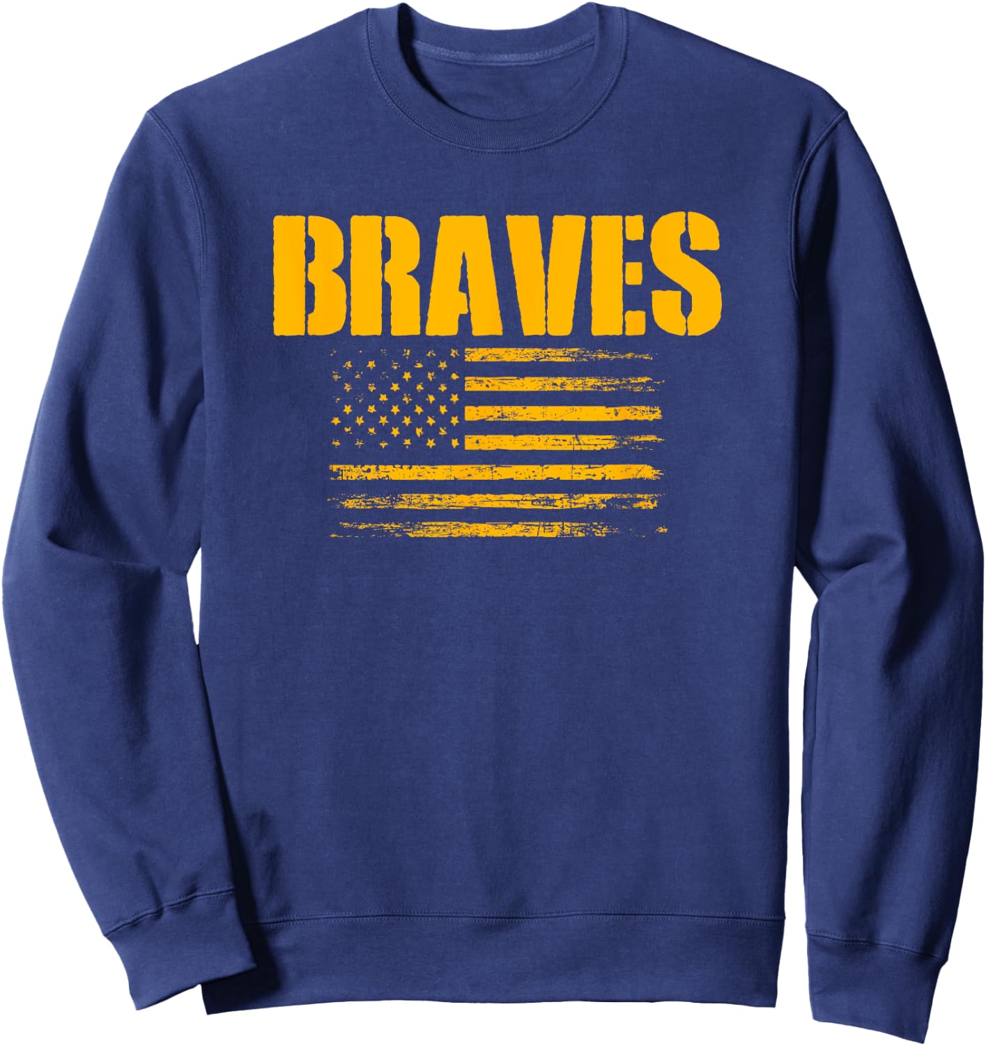 Kamiakin Braves USA Flag Pride Sweatshirt - Sweatshirt | Navy