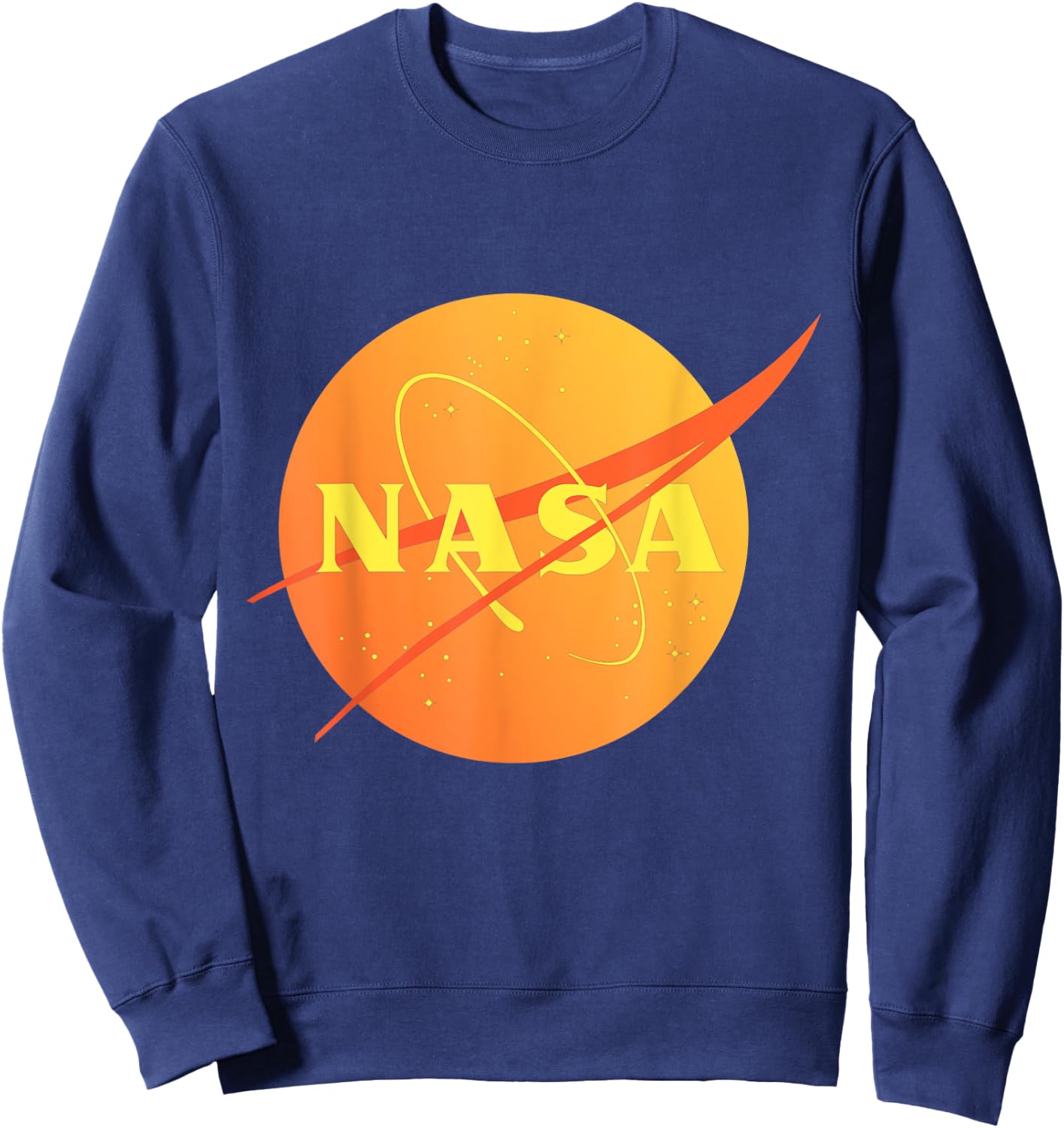 Official NASA Logo - Orange Mars Sweatshirt - Sweatshirt | Navy