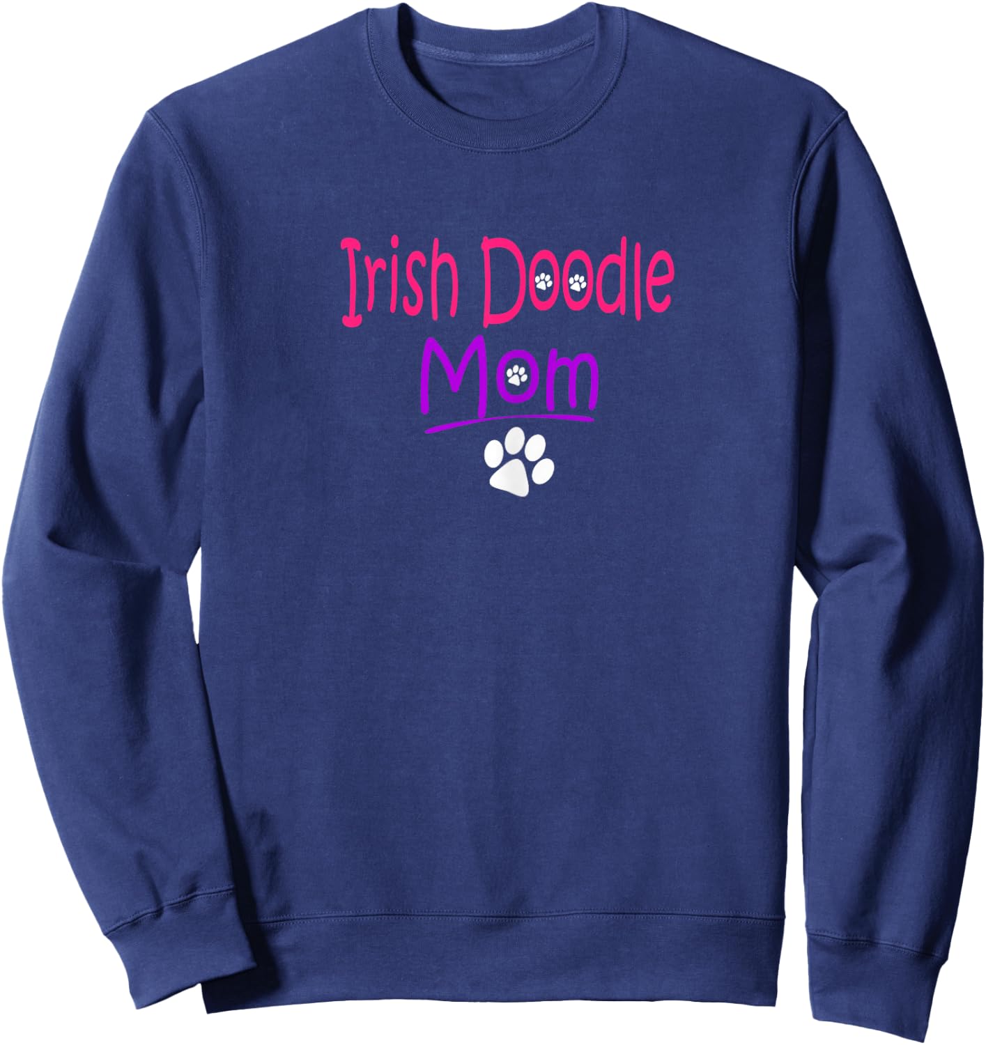 Irish Doodle Mom Shirt Doodle Lovers Sweatshirt - Sweatshirt | Navy