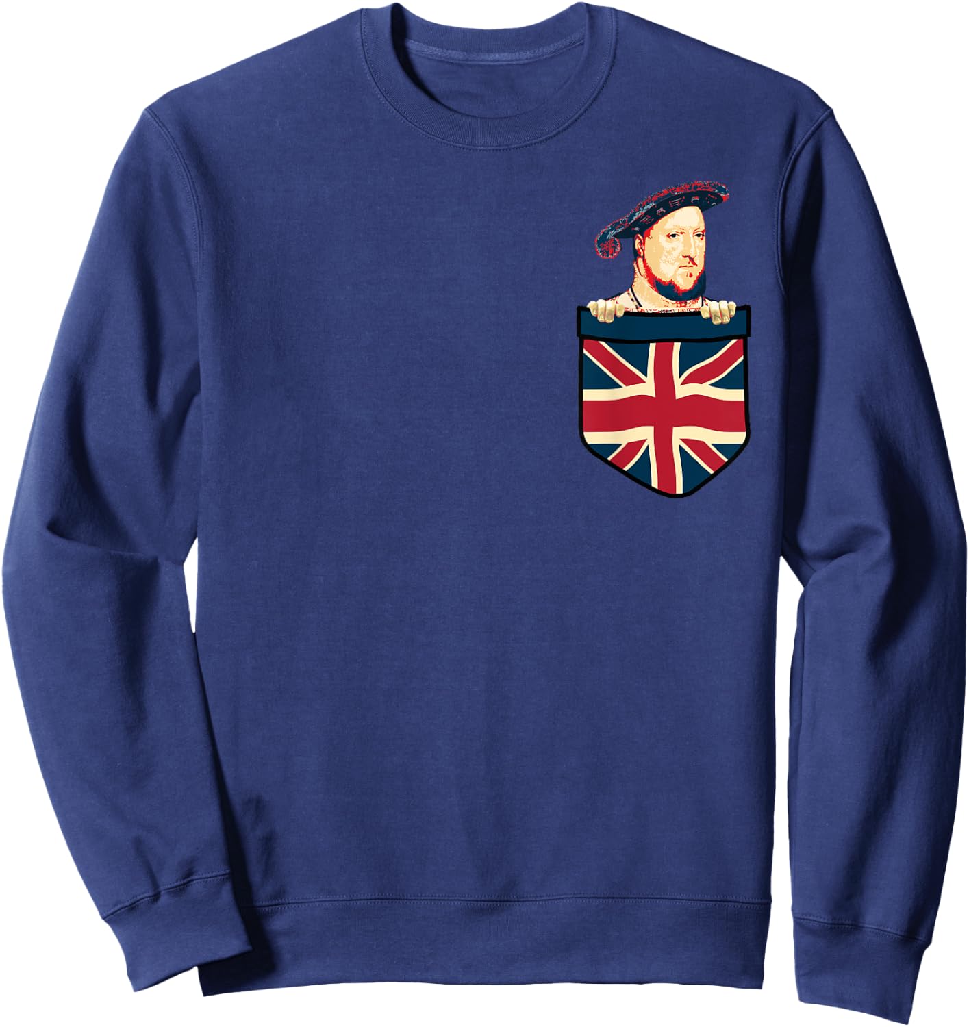 King Henry The 8th In My Pocket Sweatshirt - Sweatshirt | Navy