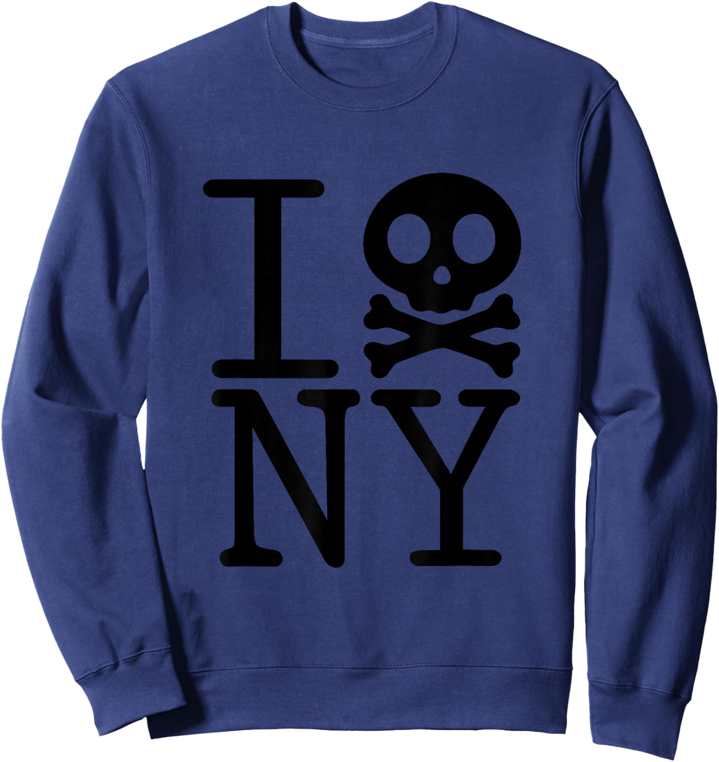 I Hate NY ( New York ) T Shirt Sweatshirt - Sweatshirt | Navy