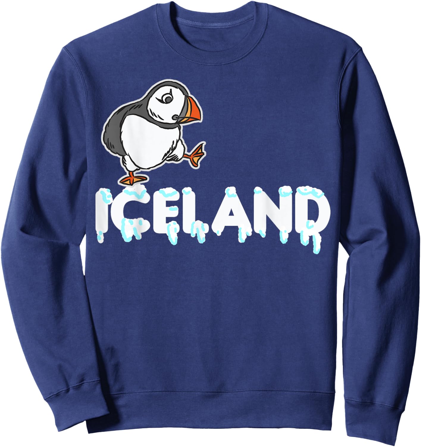 Iceland Puffin Funny Bird Animals Lover Sweatshirt - Sweatshirt | Navy