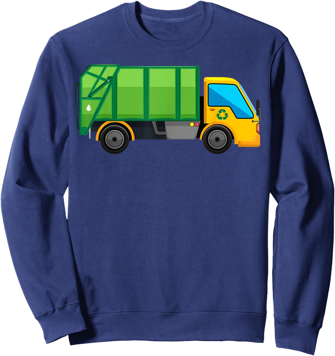 Recycling Trash Truck Garbage Truck Sweatshirt - Sweatshirt | Navy