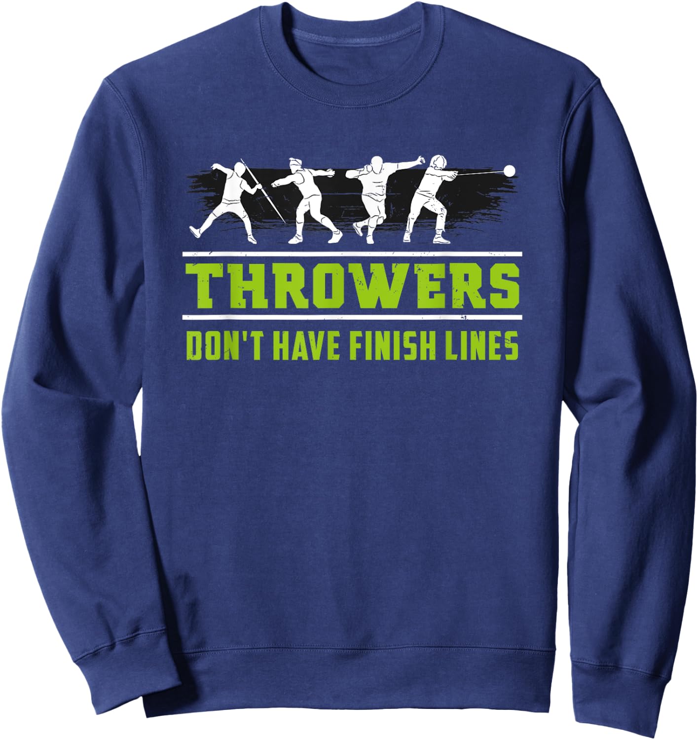 Track and Field Throwing shot put outfit - Finish Line Sweatshirt - Sweatshirt | Navy