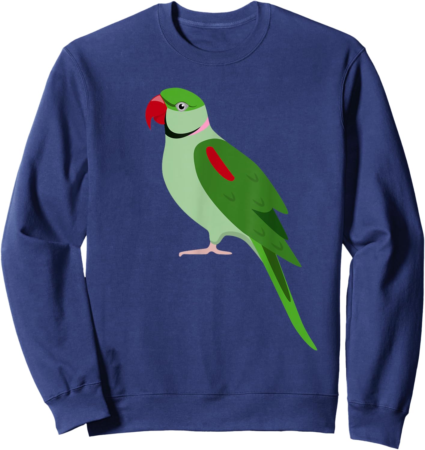 Alexandrine Parakeet Parrot Bird Men Women Boys Or Girls Sweatshirt - Sweatshirt | Navy