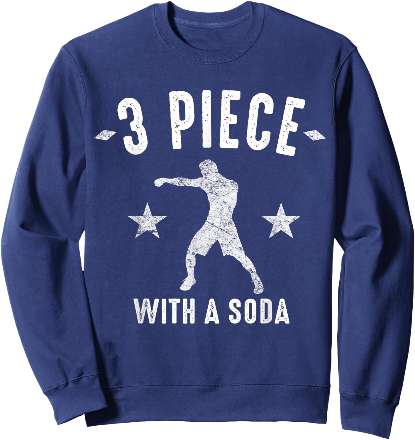 MMA Punch Combination Shirt Three Piece With A Soda Sweatshirt - Sweatshirt | Navy