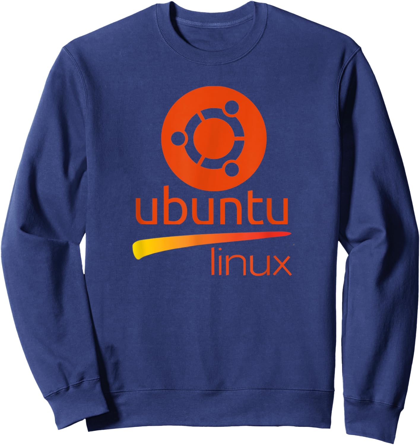 Ubuntu Linux lover with tagline and Logo Open Source Os Sweatshirt - Sweatshirt | Navy