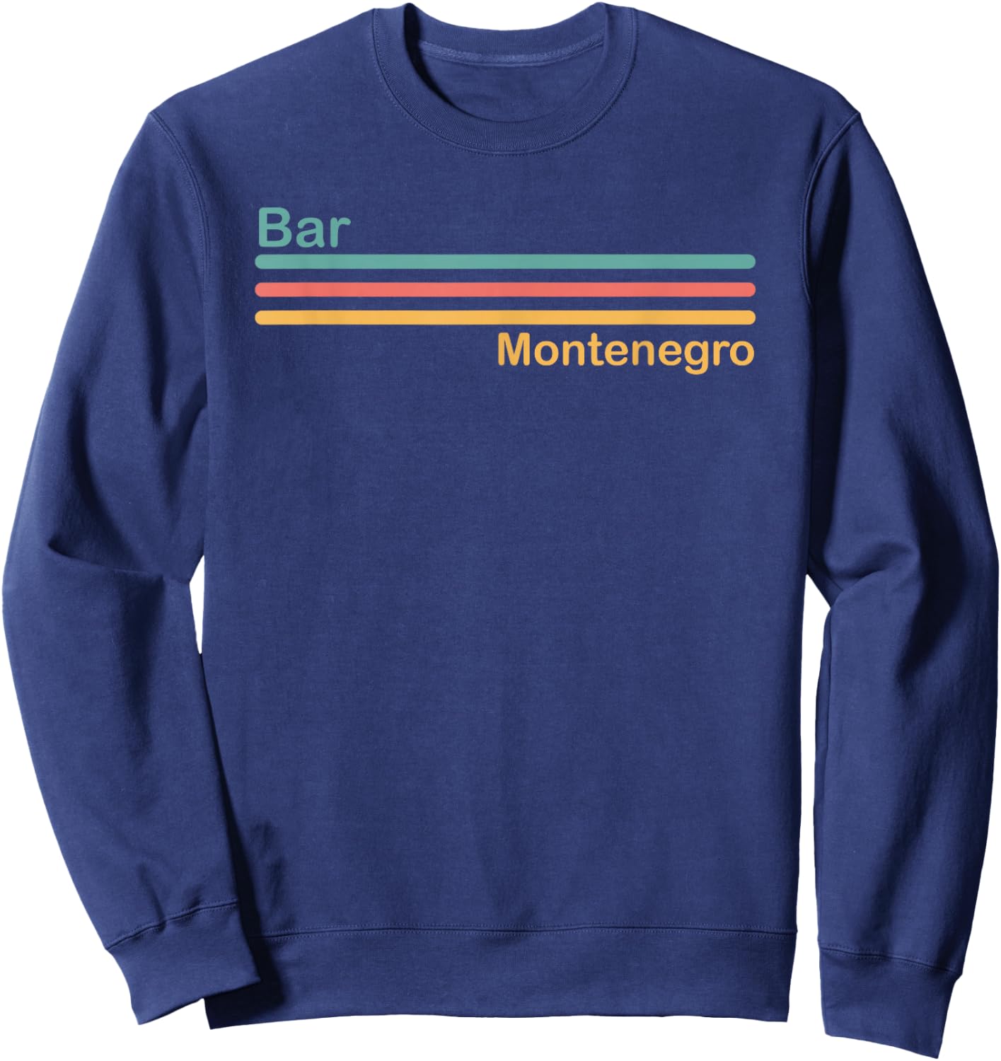 Retro Bar Montenegro Sweatshirt - Sweatshirt | Navy