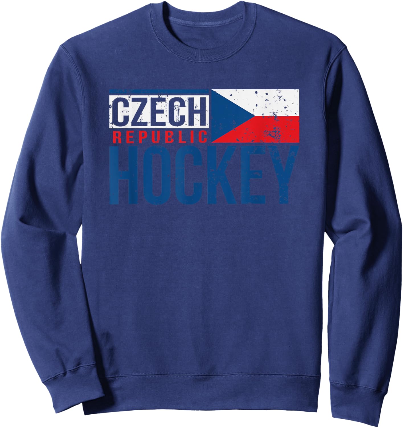 Czech Republic Czechia Hockey International Ice Supporter Sweatshirt - Sweatshirt | Navy