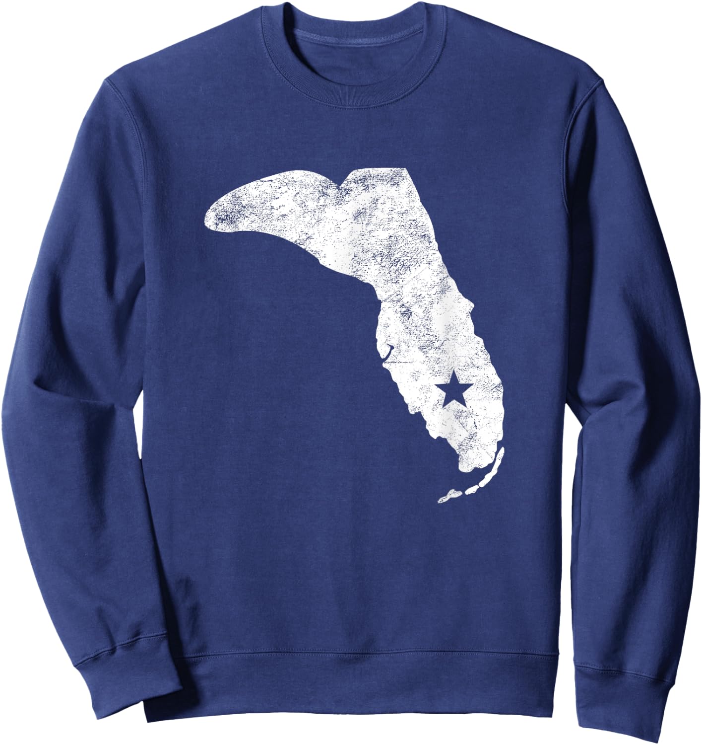 Florida Cowboy Boot Ranch Cowgirl Rodeo Gift Floridian Sweatshirt - Sweatshirt | Navy