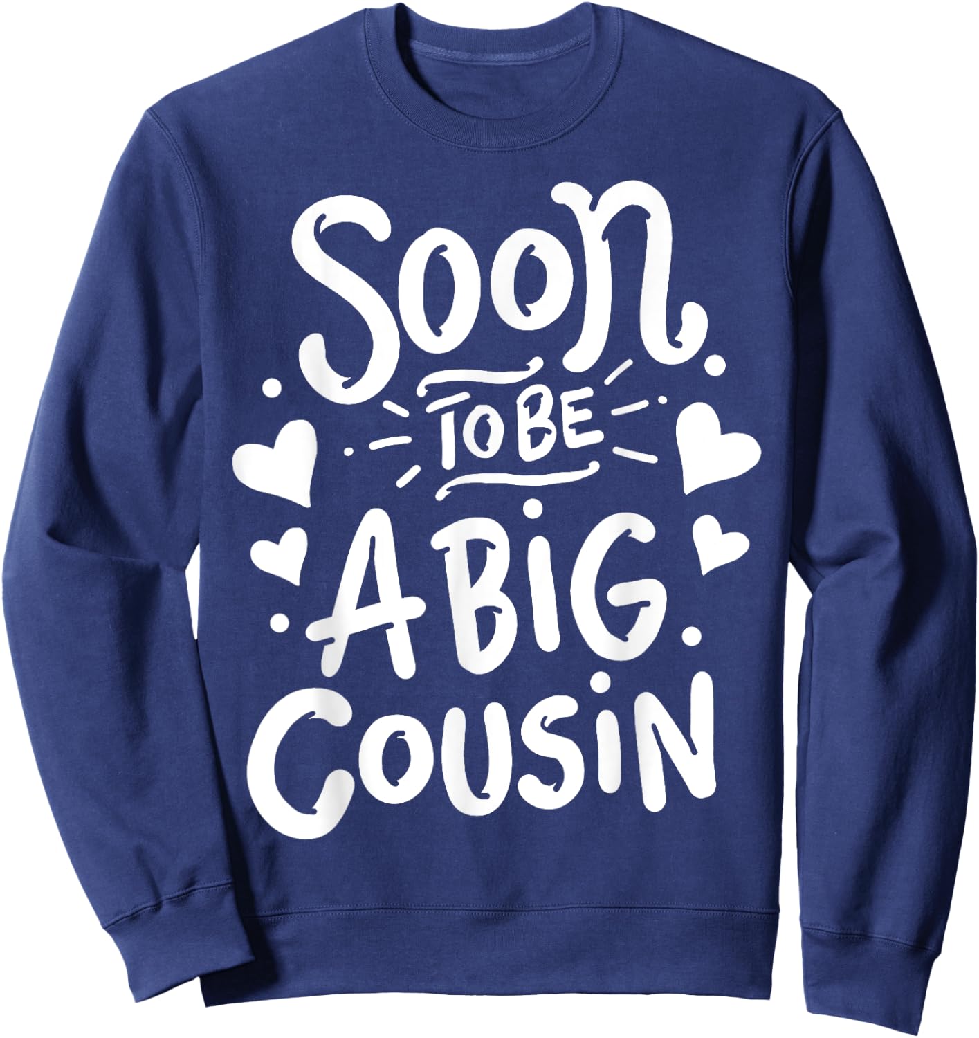 Big Cousin Pregnancy Announcement Family Sweatshirt - Sweatshirt | Navy