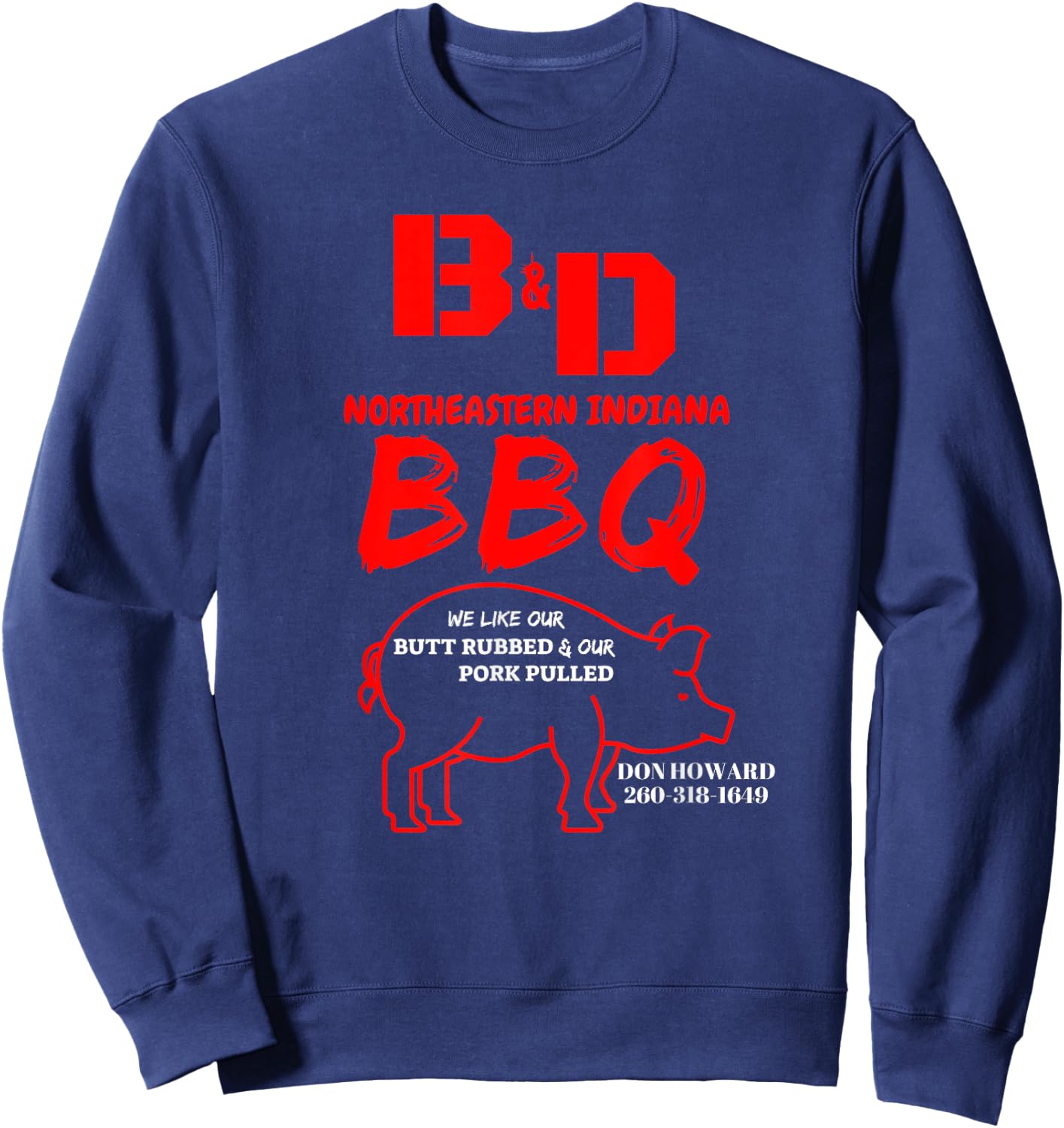 B&D BBQ , Grill Masters for Hire Sweatshirt - Sweatshirt | Navy