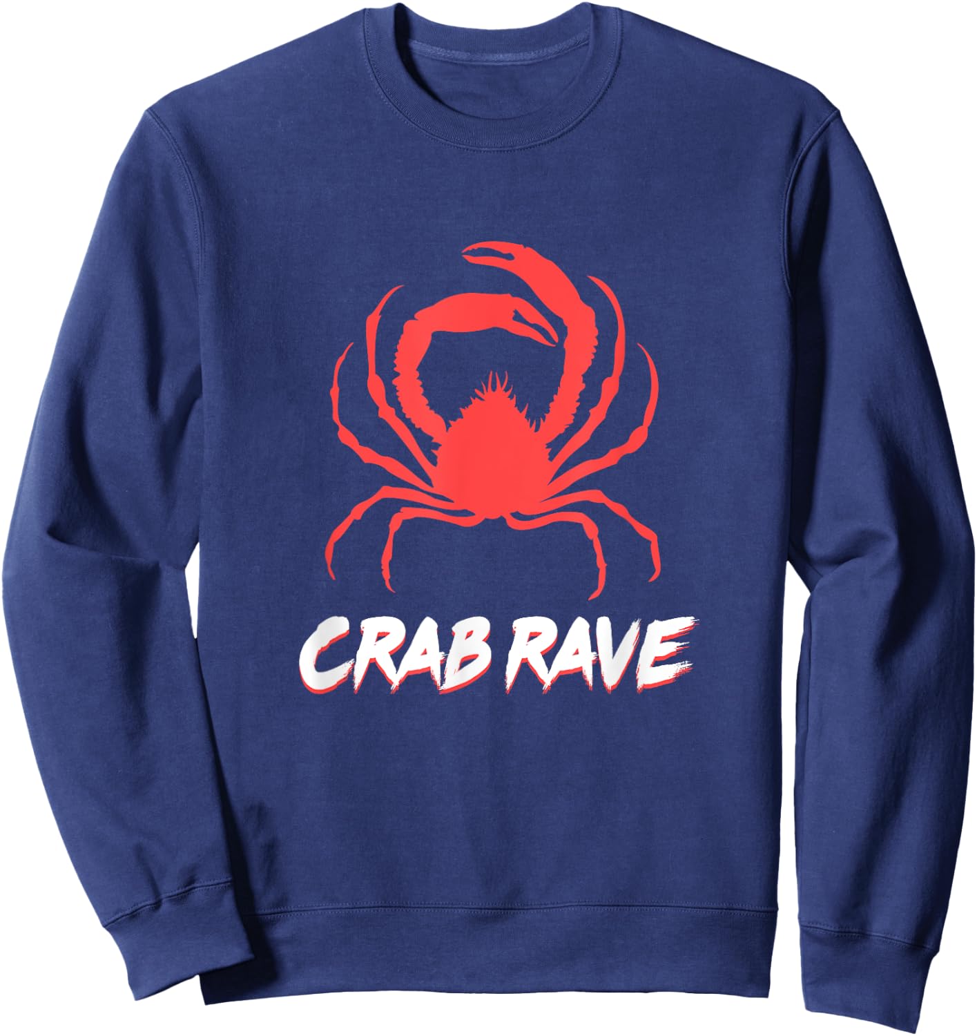 Crab Rave Meme Sweatshirt - Sweatshirt | Navy
