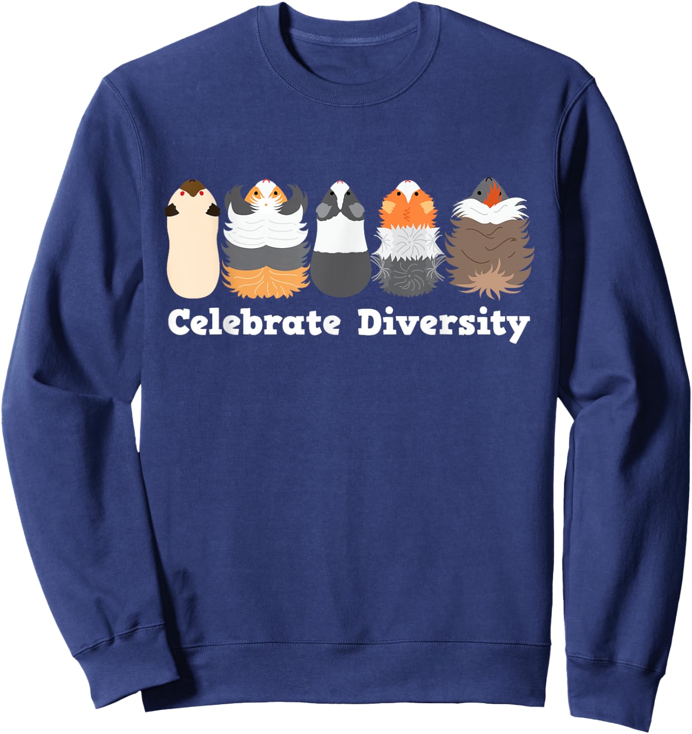 Celebrate Diversity Guinea Pig Sweatshirt - Sweatshirt | Navy