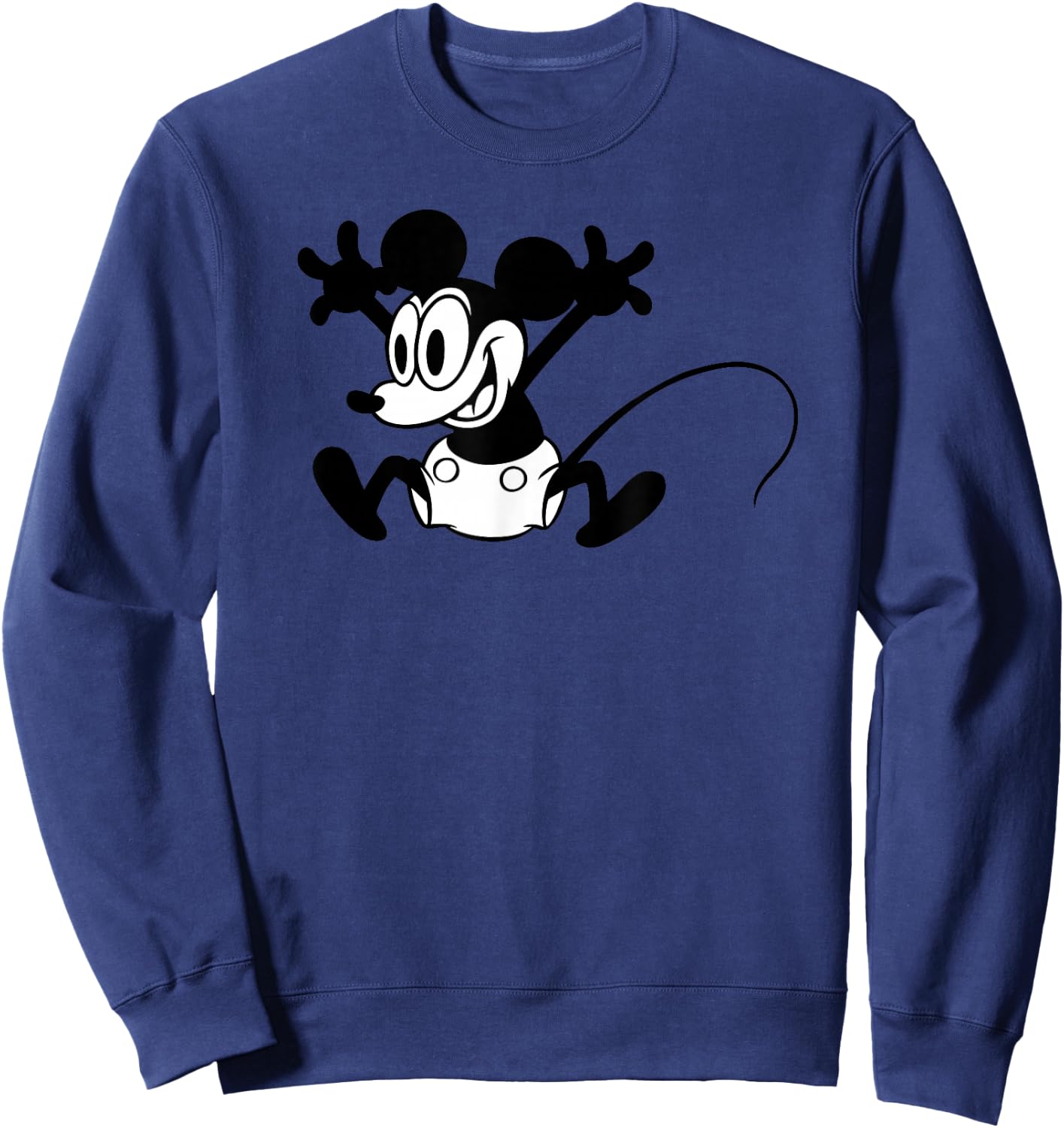 Disney - Classic Vintage Mickey Mouse Sweatshirt - Sweatshirt | Navy