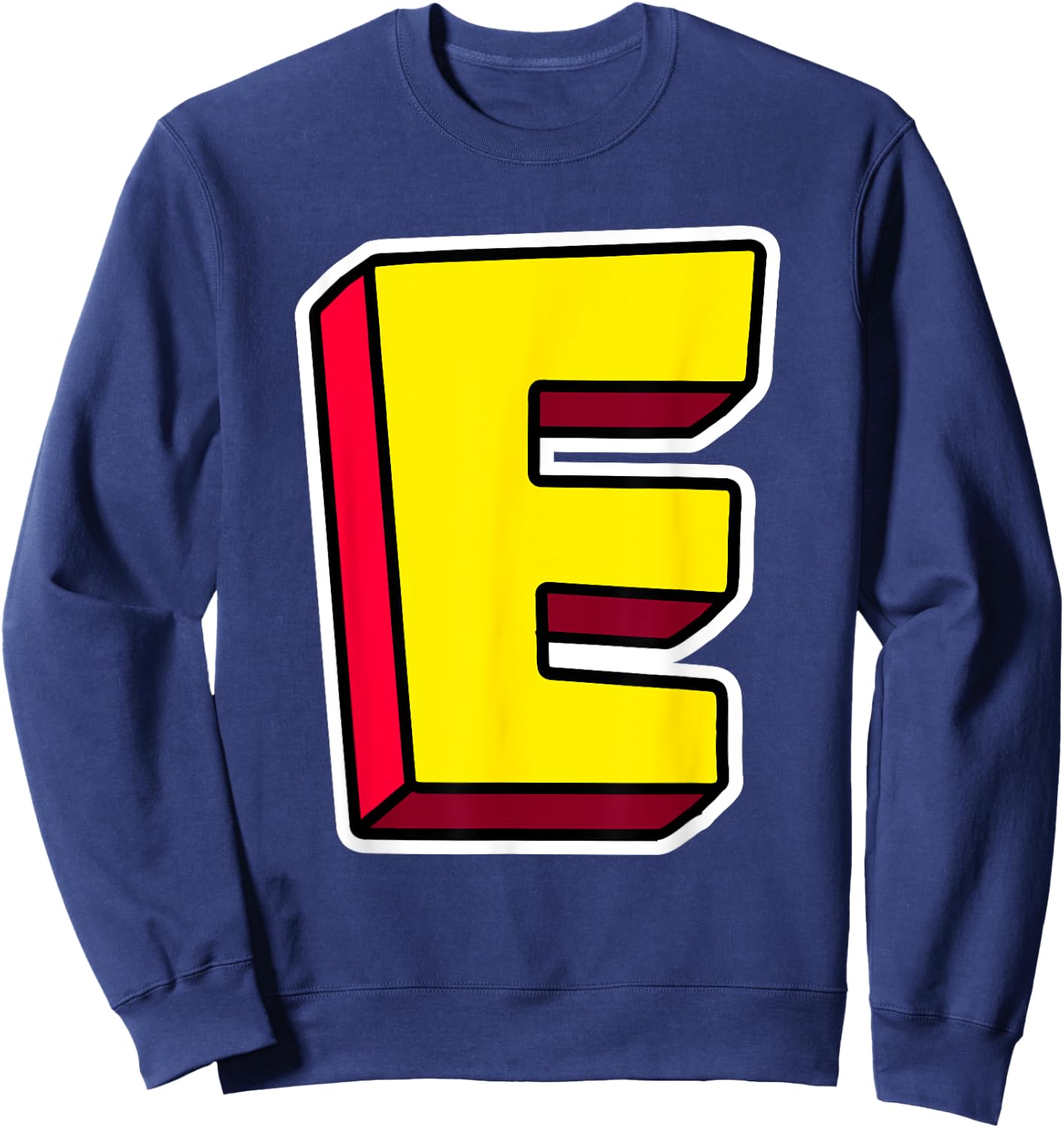 Letter E Funny Matching Halloween Costume Funny Halloween Sweatshirt - Sweatshirt | Navy