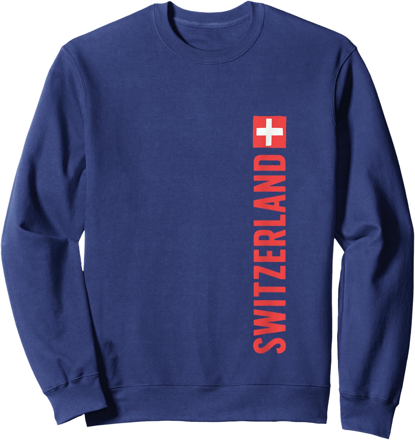 Swiss Shirt Gift Switzerland Flag Pride Roots Women Men Sweatshirt - Sweatshirt | Navy