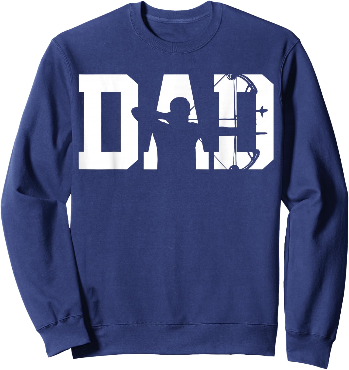 Archery Bow Hunting Dad Fathers Day Sweatshirt - Sweatshirt | Navy
